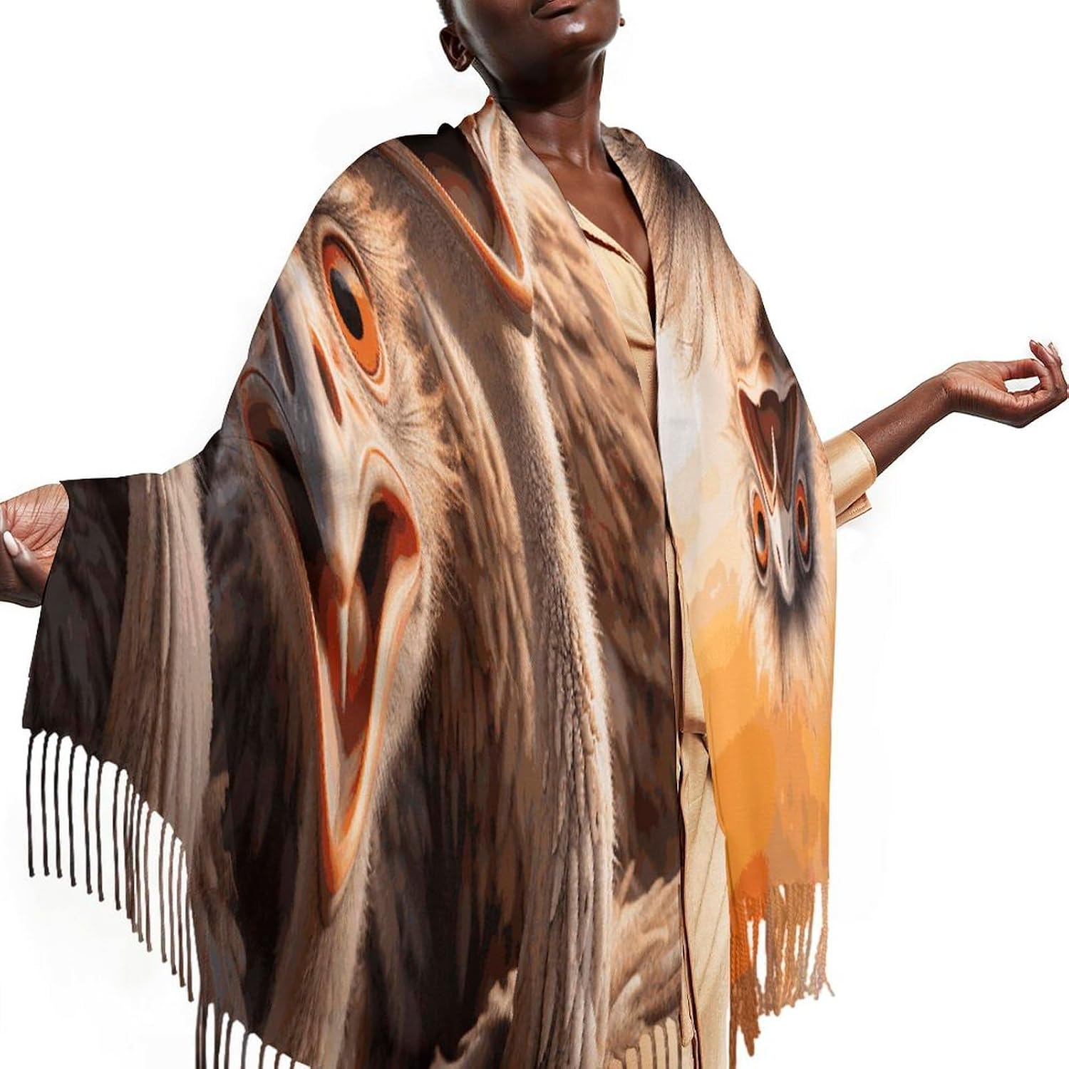A Flock of Ostriches Scarf for Women Men Soft Warm Fashion Blanket Scarves Classic Cashmere Feel Scarf Long Shawl Large Scarves Cold Weather Thick Blanket Scarfs