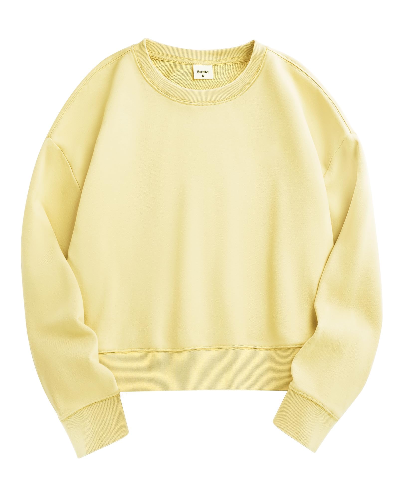 Stelle Cropped Sweatshirt Cotton Crewneck