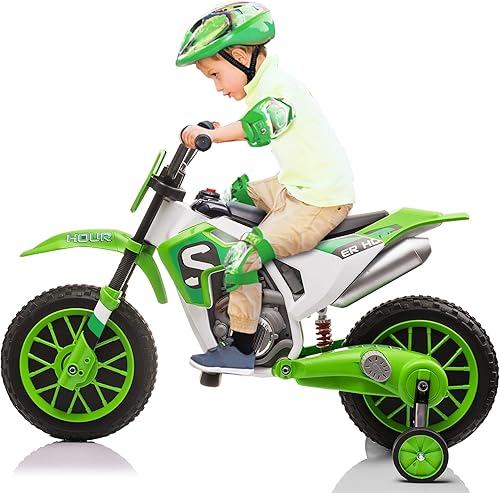 TOBBI Juguete para montar en motocicleta para niños con motores dobles de 35 W motocross eléctrico de 12 V 7 AH funciona con pilas motocross TOBBI Juguete para montar en motocicleta para niños con motores dobles de 35 W motocross eléctrico de 12 V 7 AH funciona con pilas motocross