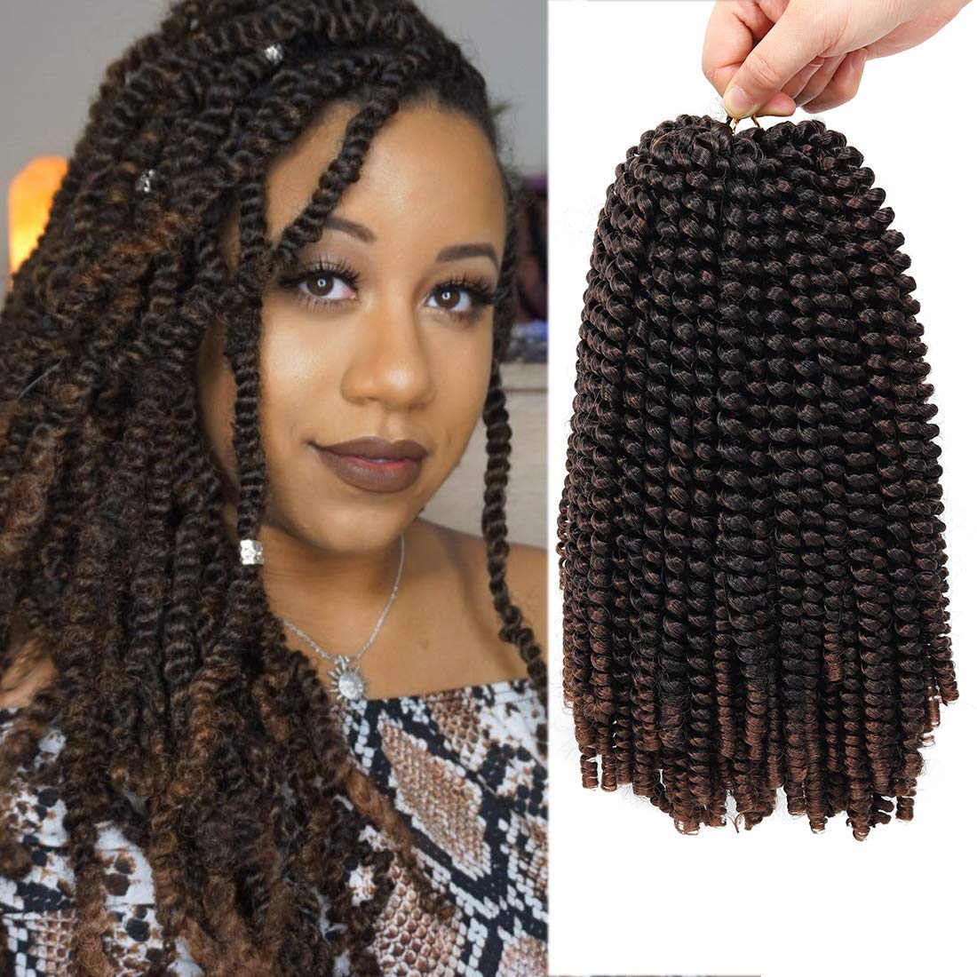 Buy 12 inch Spring Twist Crochet Braids Hair for Butterfly Locs Bomb