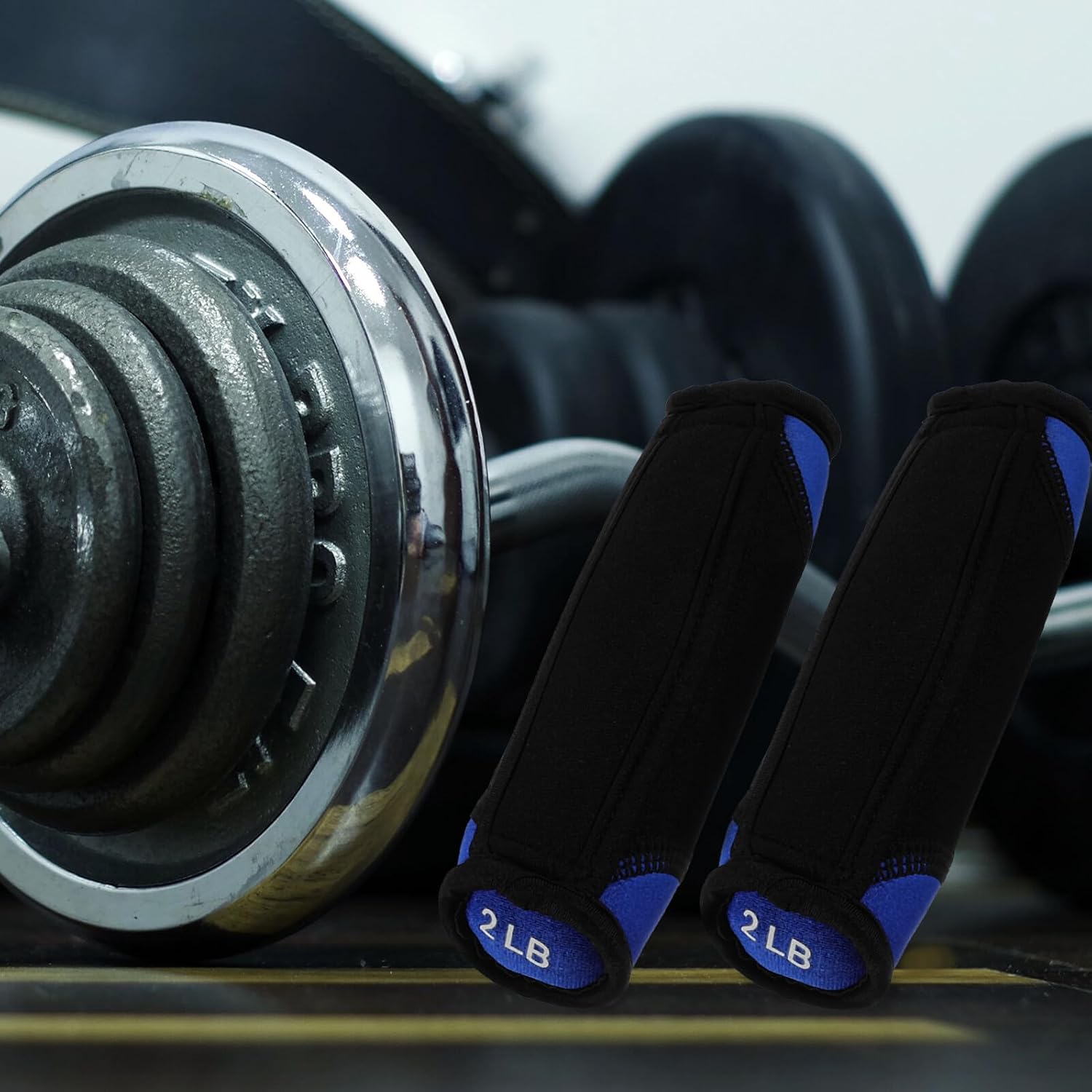 Soft Dumbbells 2lb Pair Blue Running Hand Weights Fitness Sandbag Dumbbell Equipment for Home Exercise Body Shaping and Arm Toning