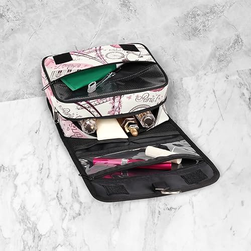 Miniatura 4 de Neceser colgante para mujer, bolsa de maquillaje, bolsa de cosméticos, artículos esenciales de viaje para mujeres y hombres, Paris