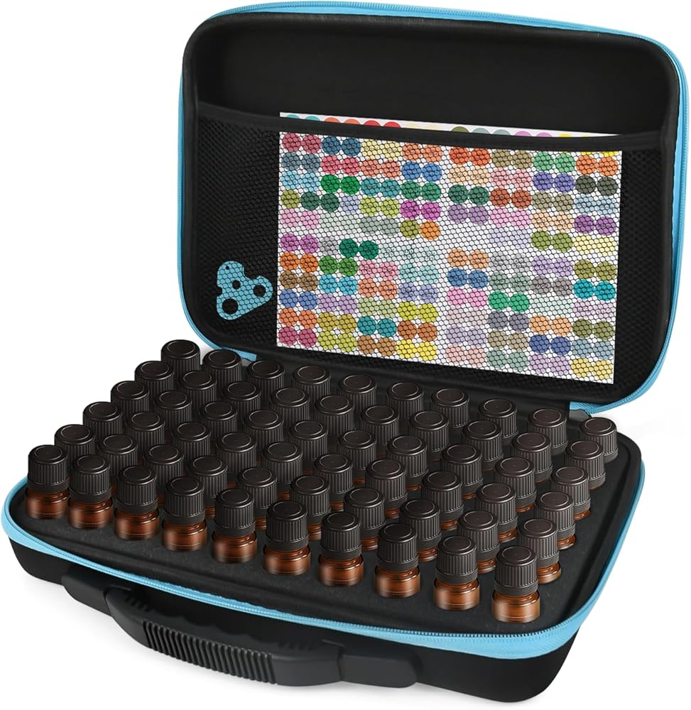 doTERRA エッセンシャルオイル＋収納ボックス Amazon.com: Essential Oil Storage Organizer,60 Bottle EVA