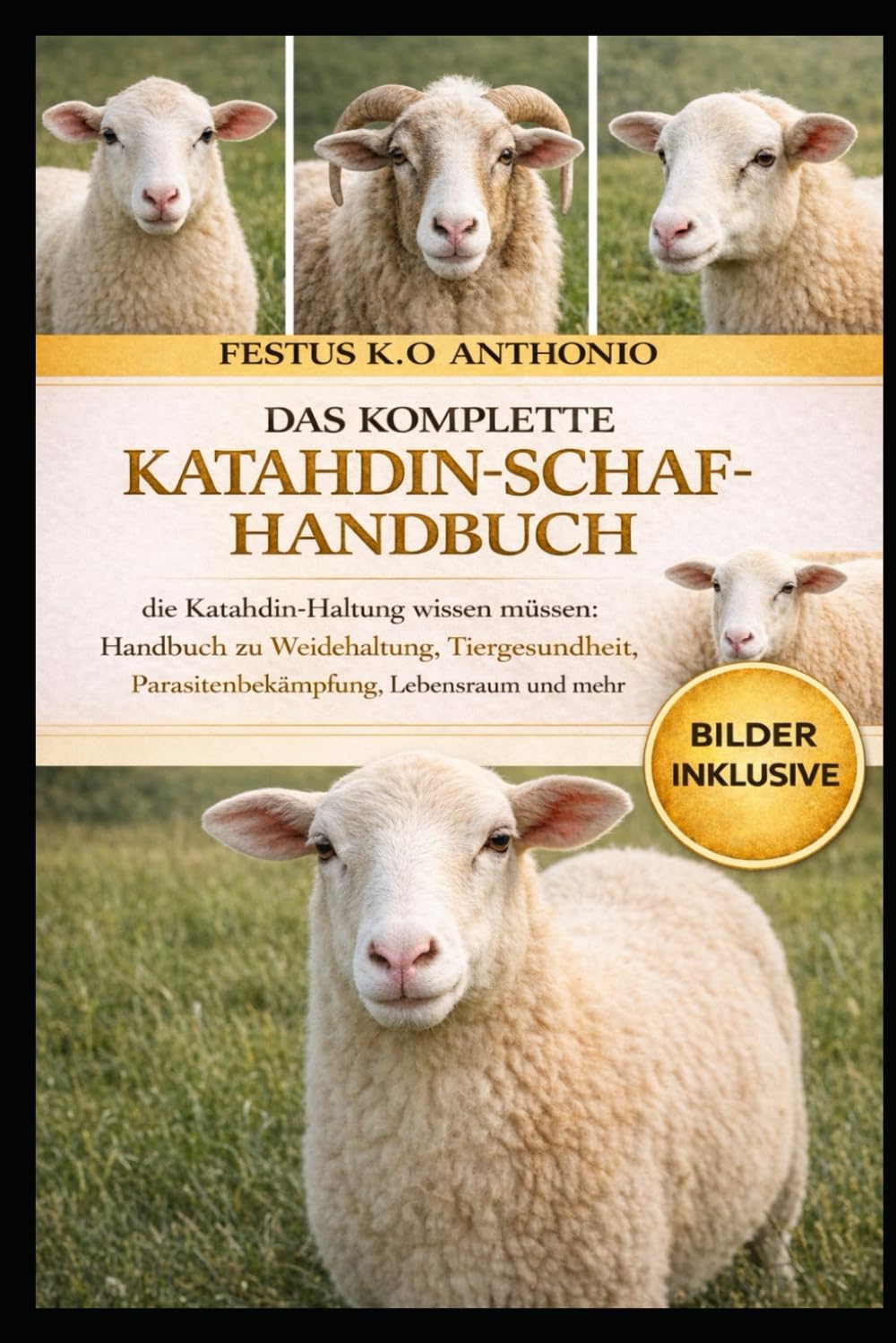 DAS KOMPLETTE KATAHDIN-SCHAF-HANDBUCH: die Katahdin- Haltung wissen müssen: Handbuch zu Weidehaltung, Tiergesundheit, Parasitenbekämpfung, Lebensraum und mehr