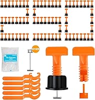 Vista 7 de Kit de Sistema de Nivelación de Azulejos DGSL de 150 Piezas, Sistema de Nivelación de Separadores de Azulejos Reutilizables de 1/16 Pulgada, 3