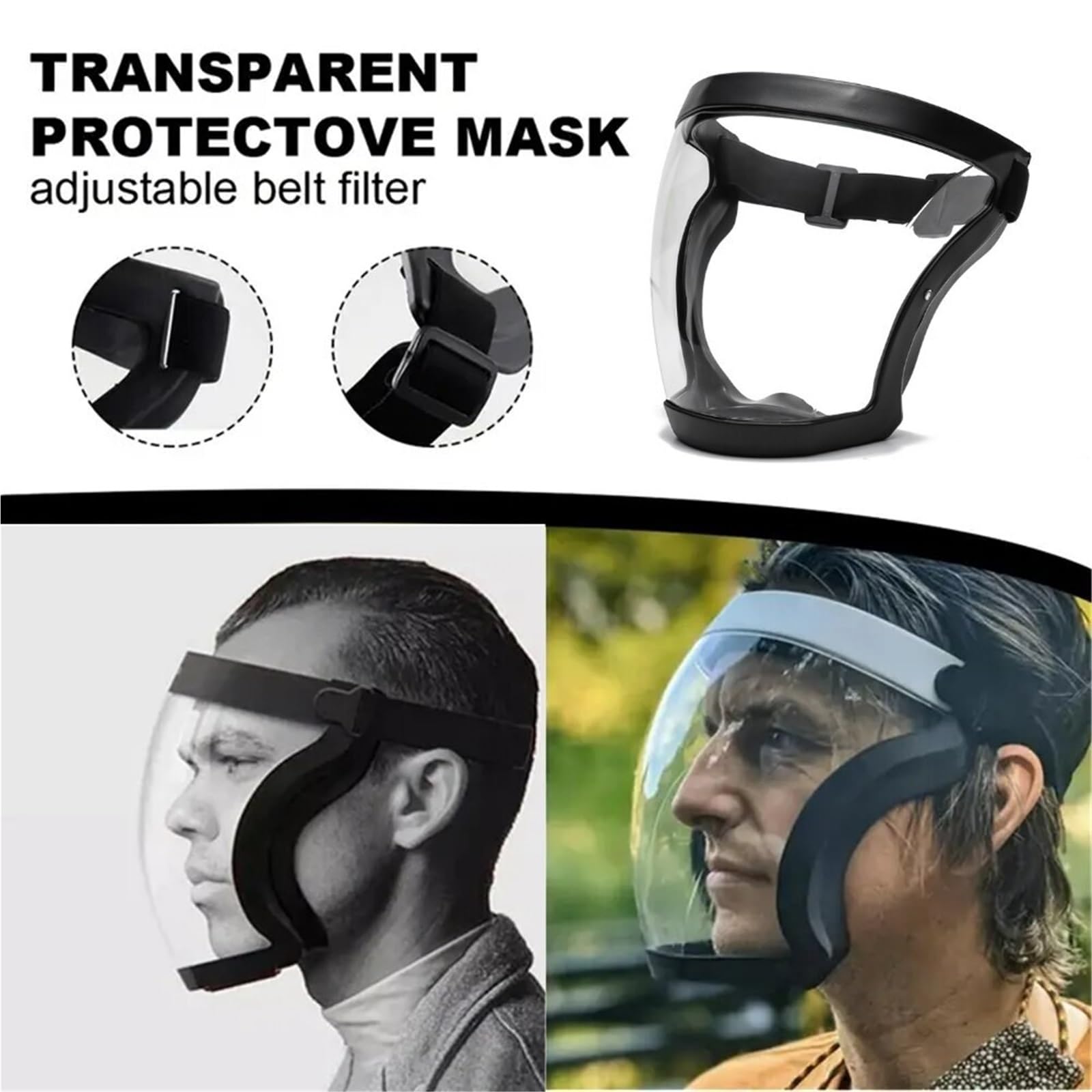 Máscara de soldadura protectora antivaho, antipolvo y antisalpicaduras, transparente, cómoda protege los ojos
