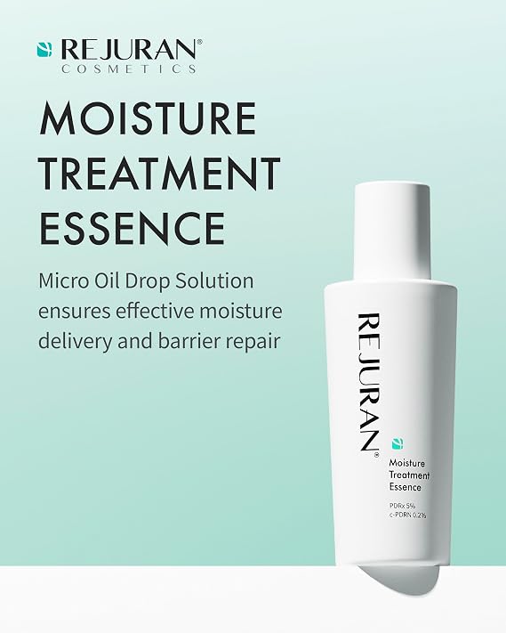 REJURAN Moisture Treatment Essence, c-PDRN - Hydrating Face Serum for Long-Lasting Moisture and Skin Barrier Support with PDRx (2.46 fl oz)