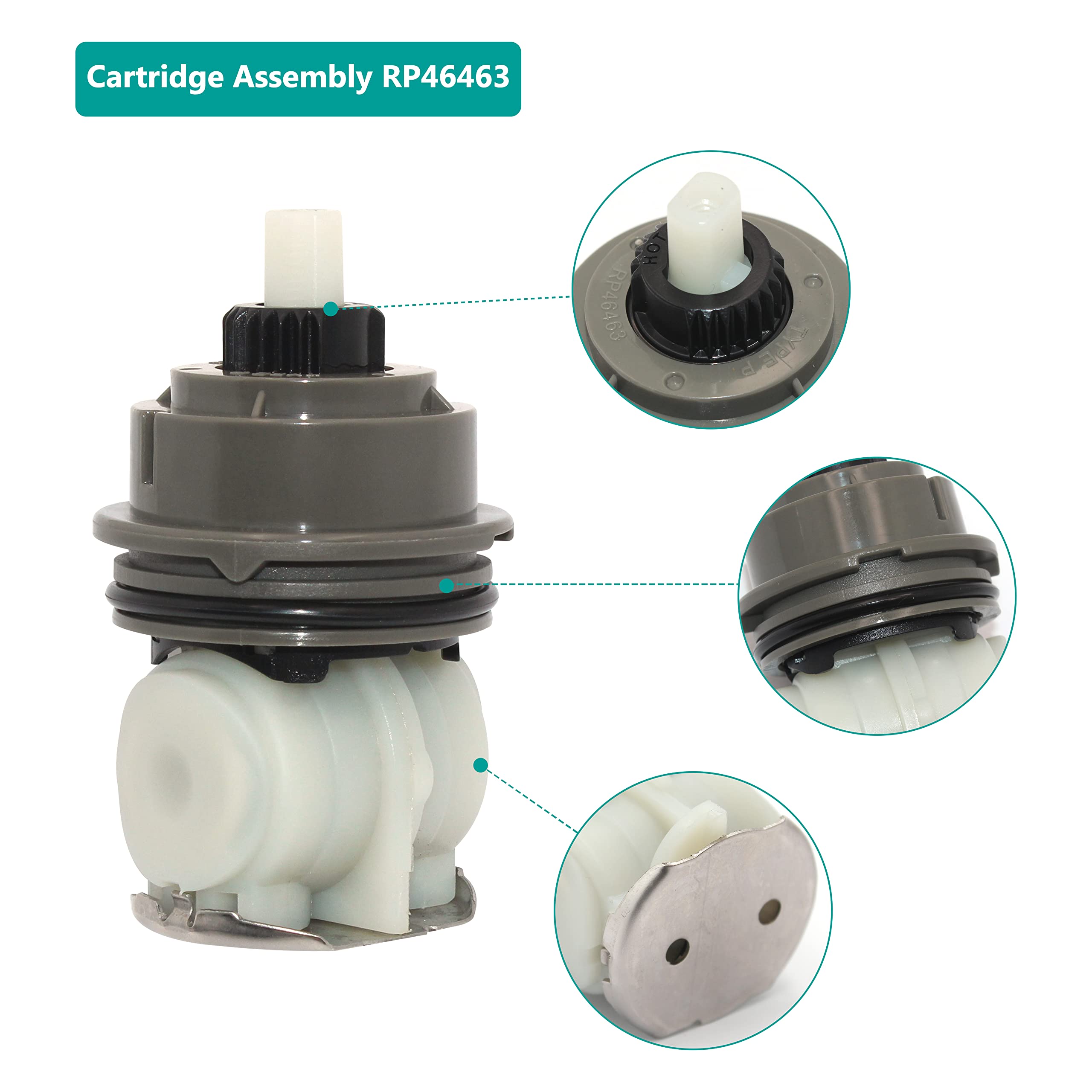 ( ¨̮ ) RP46463 Cartridge Assembly Compatible with Delta Monitor 17 Series
