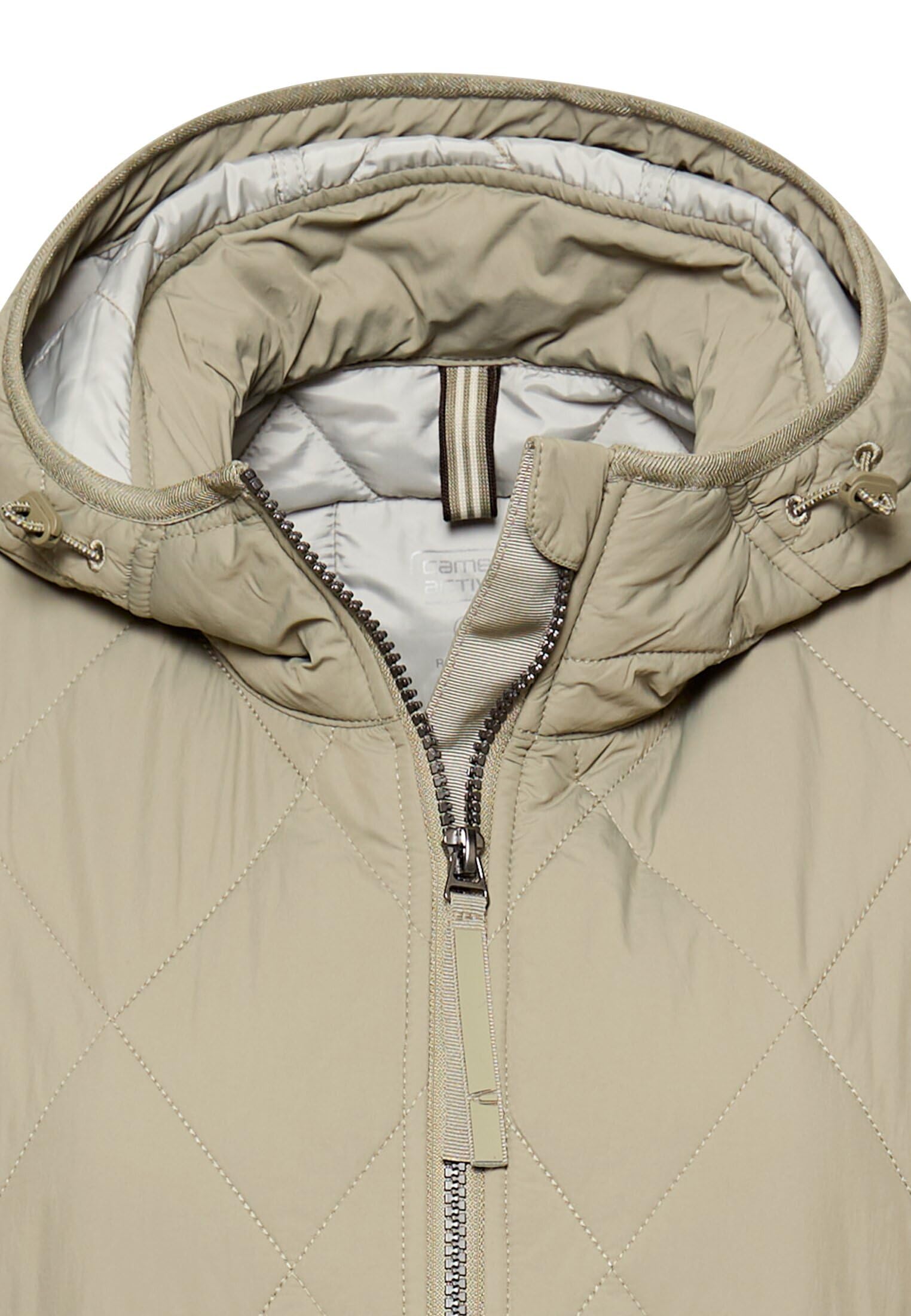 camel active Damen Lange Weste mit Kapuze