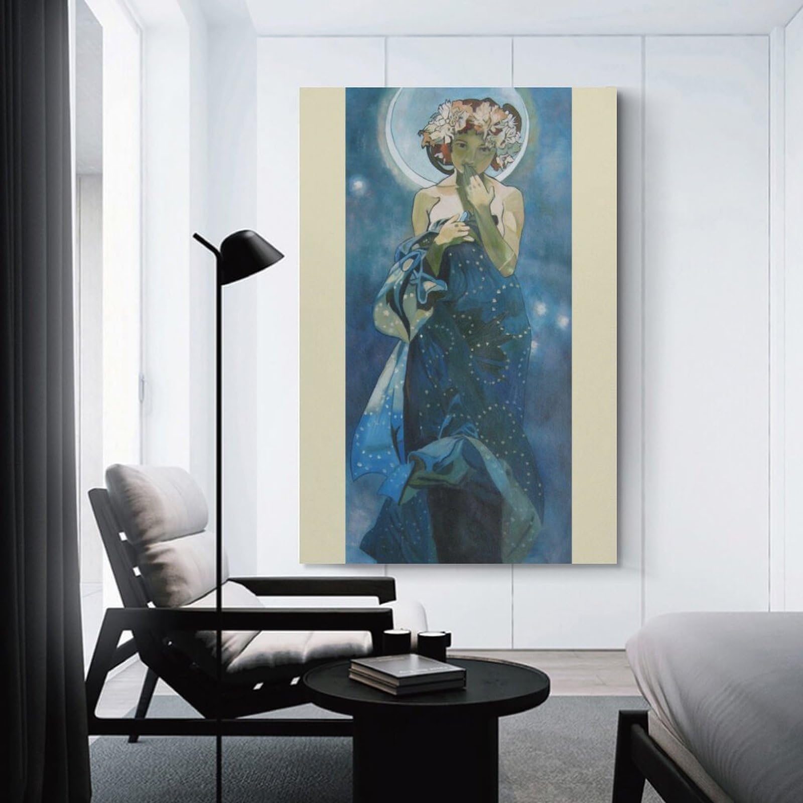 Amazon.co.jp: Alphonse Muchaアルフォンス・ミュシャ「月と星