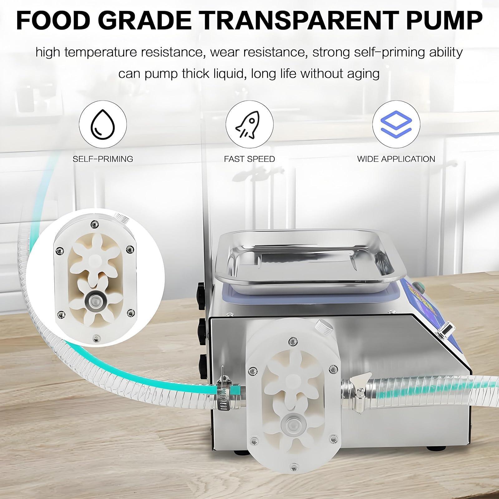 Riempitrice automatica per miele, riempitrice liquida da 3 o 7 l/min, riempitrice per bottiglie di pasta liquida da 10 g-3 kg per profumi, oli essenziali, smalto per unghie 7 l/min
