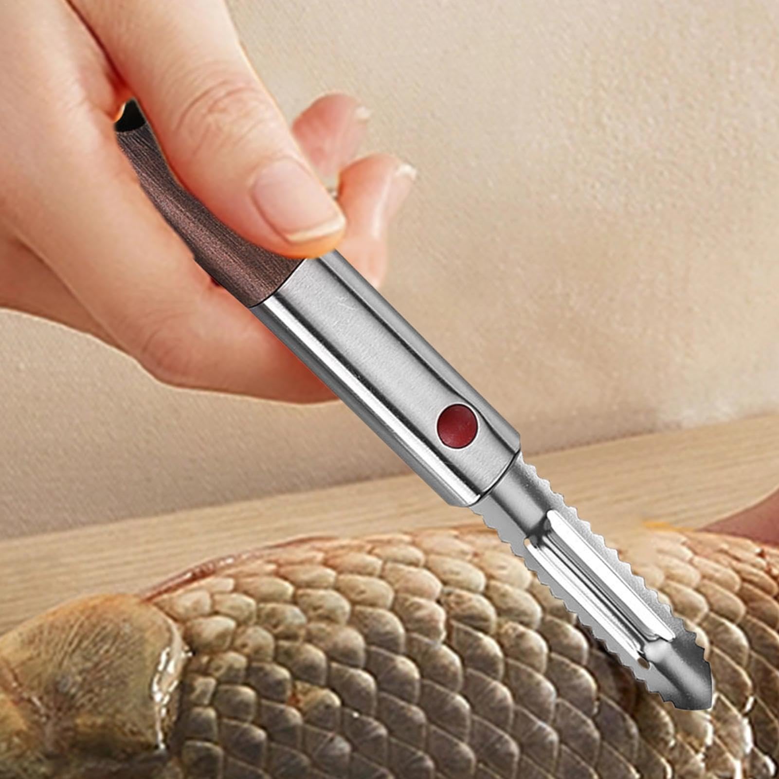 Fischschupper Edelstahl - 2-teilig Set Zum Schuppen Entfernen