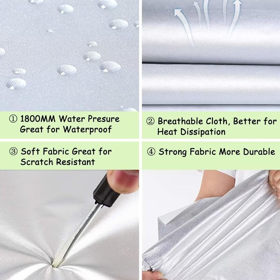 Salagt Half Car Cover Waterproof with Lancia Appia Custom All Weather Protection Dust Proof and Windproof Rope Half — view 3