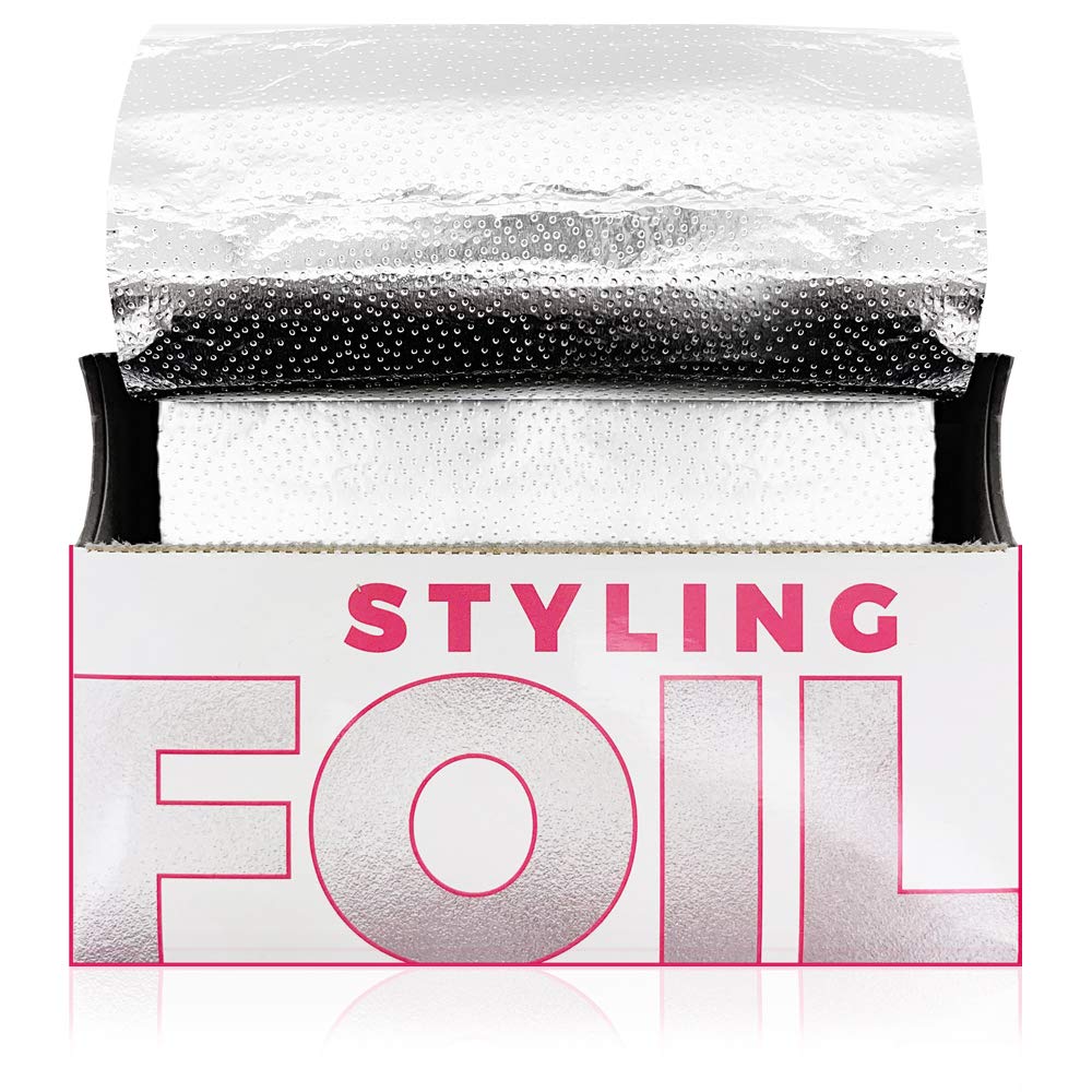 STYLETEK Stylingfolien Fürs Haarefärben – 500 Blätter Vorgefaltet, Extra Dick & Mit Pop-Up-Box