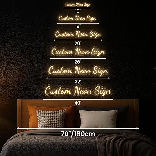 Miniatura 2 de Bonitos letreros de neón personalizados para decoración de pared, ideas de regalos de Navidad para adolescentes y niños, letrero de luz de neón