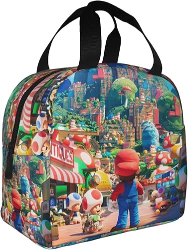 Miniatura 2 de Caja de almuerzo de dibujos animados portátil Lnsulation Bolsa de almuerzo multifuncional para oficina trabajo picnic