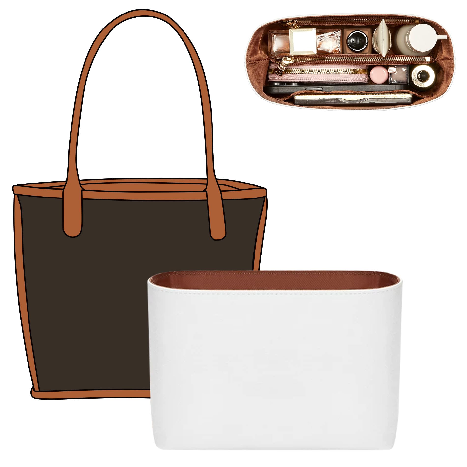 Amazon.com: OAikor Handbag Organizer for Goyard Anjou Mini Bag