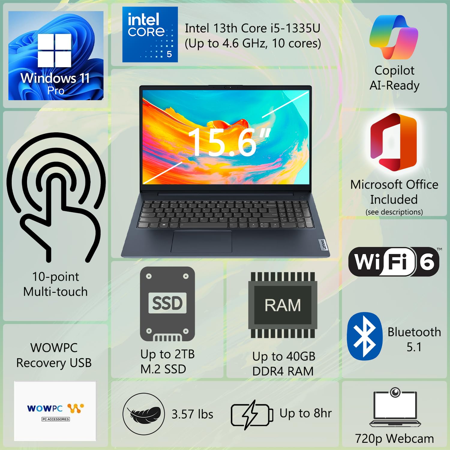 Amazon.com: Lenovo IdeaPad Business Laptop, 15.6