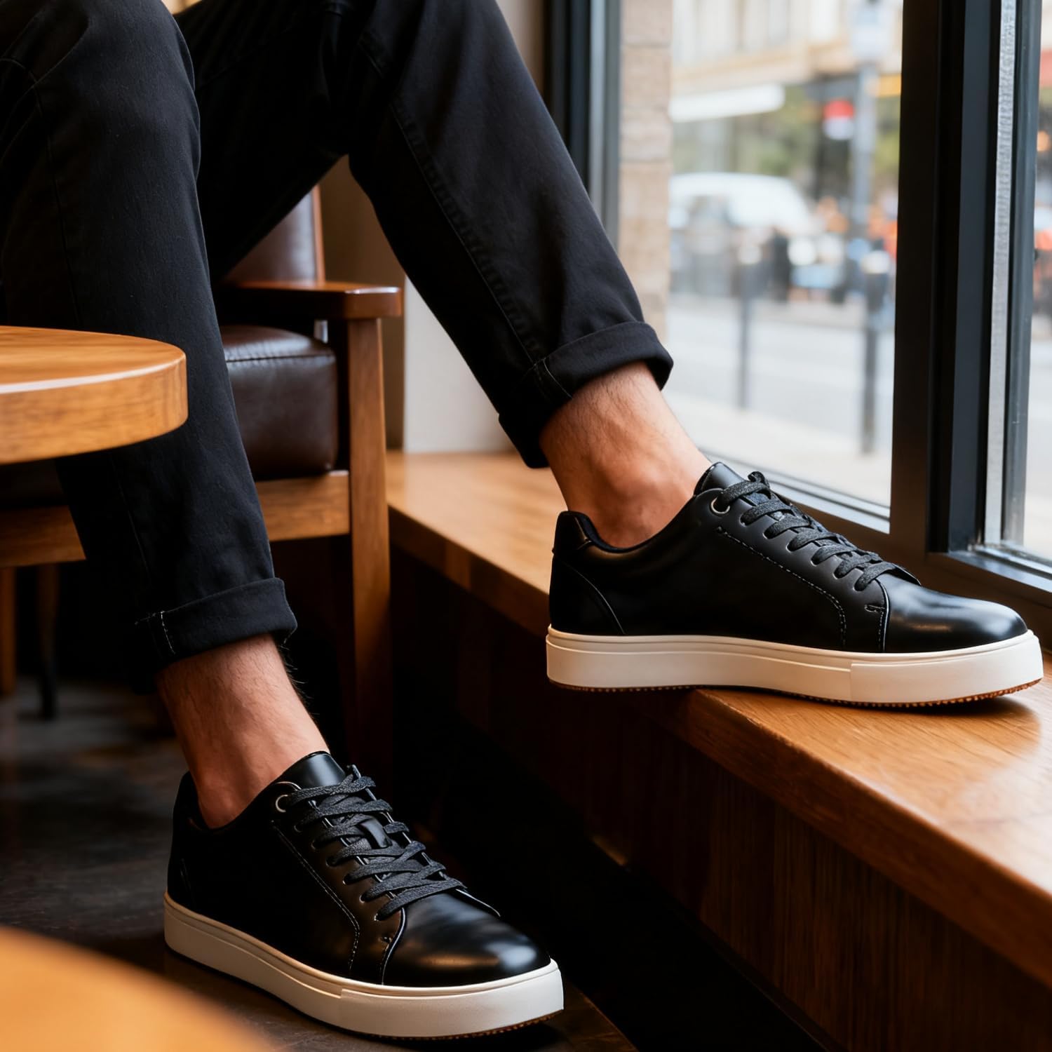 Jousen Men's Fashion Sneakers Casual Shoes for Men Dress Sneaker Classic Stylish - Image 2