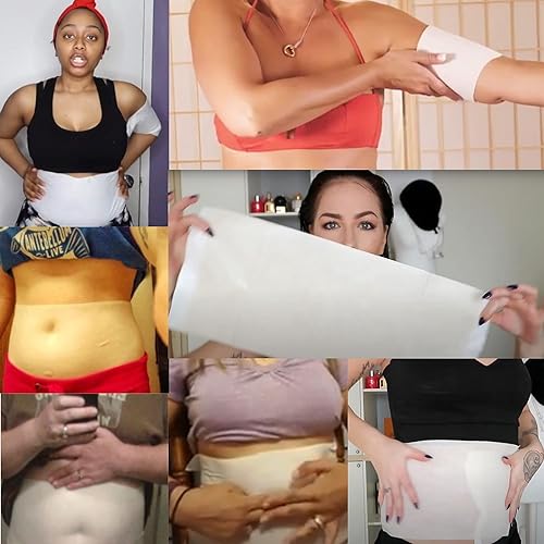 Miniatura 6 de Envoltura corporal con guaraná, té verde y algas marinas, funciona para estómago, vientre, piernas, brazos, abdomen. 6 envolturas + gel