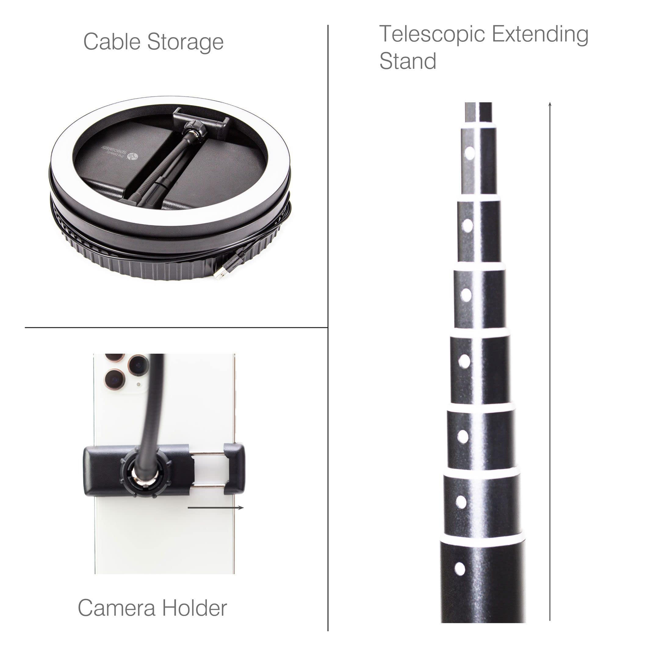 Rio Trucco pieghevole e Vlogging Dimmable LED Ring Light