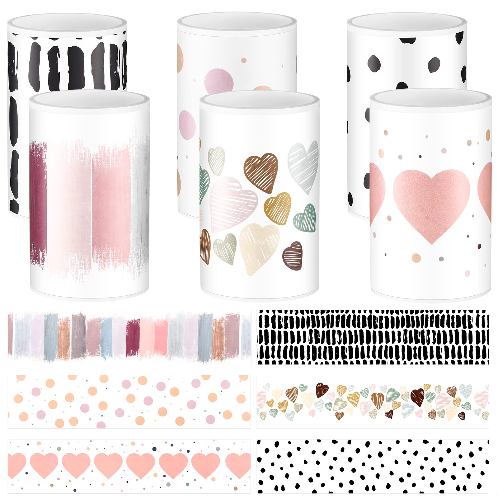 Buy 59 ft 6 Roll Bulletin Board Borders Confetti Border Stickers