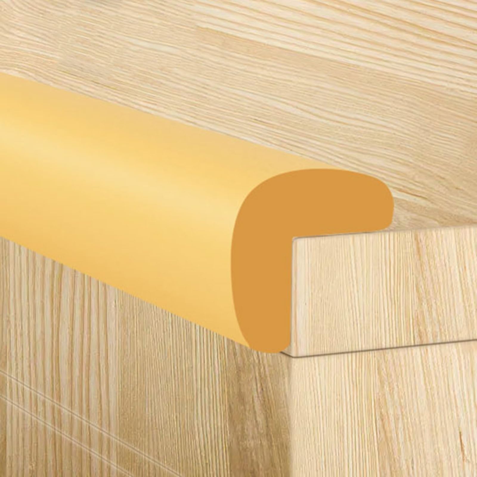 Listwa ochronna do krawędzi stołu, Szersze i grubsze meble stoły Odbojniki zabezpieczające przed dziećmi(Wood Colour,2.3cm*5m)