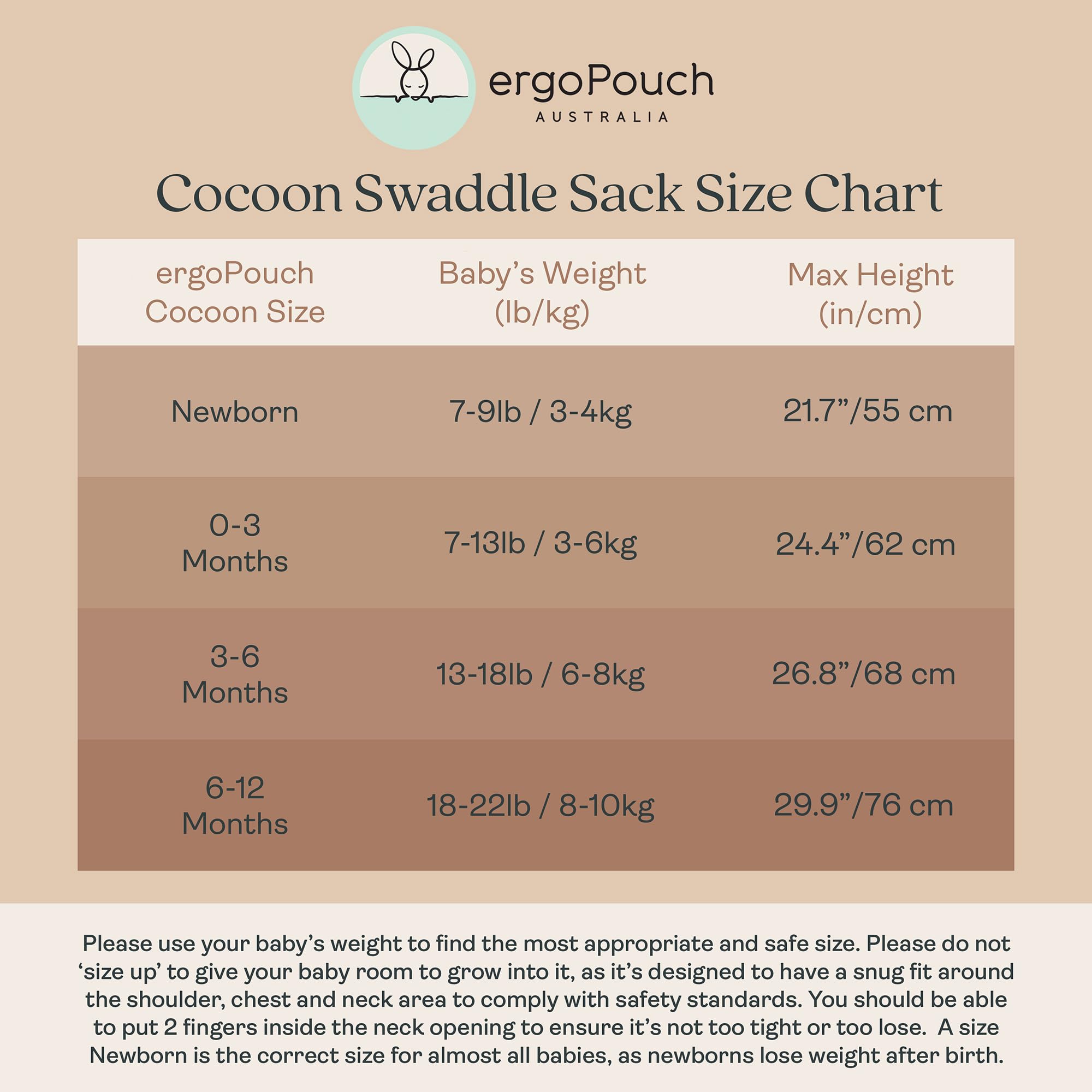 ergoPouch Bio-Baby-Wickeltuch und Schlafsack für alle Jahreszeiten, Cocoon, 1,0 Tog | Haferflocken-Marle | 3–6 Monate (6–8 kg / 13–18 lb)