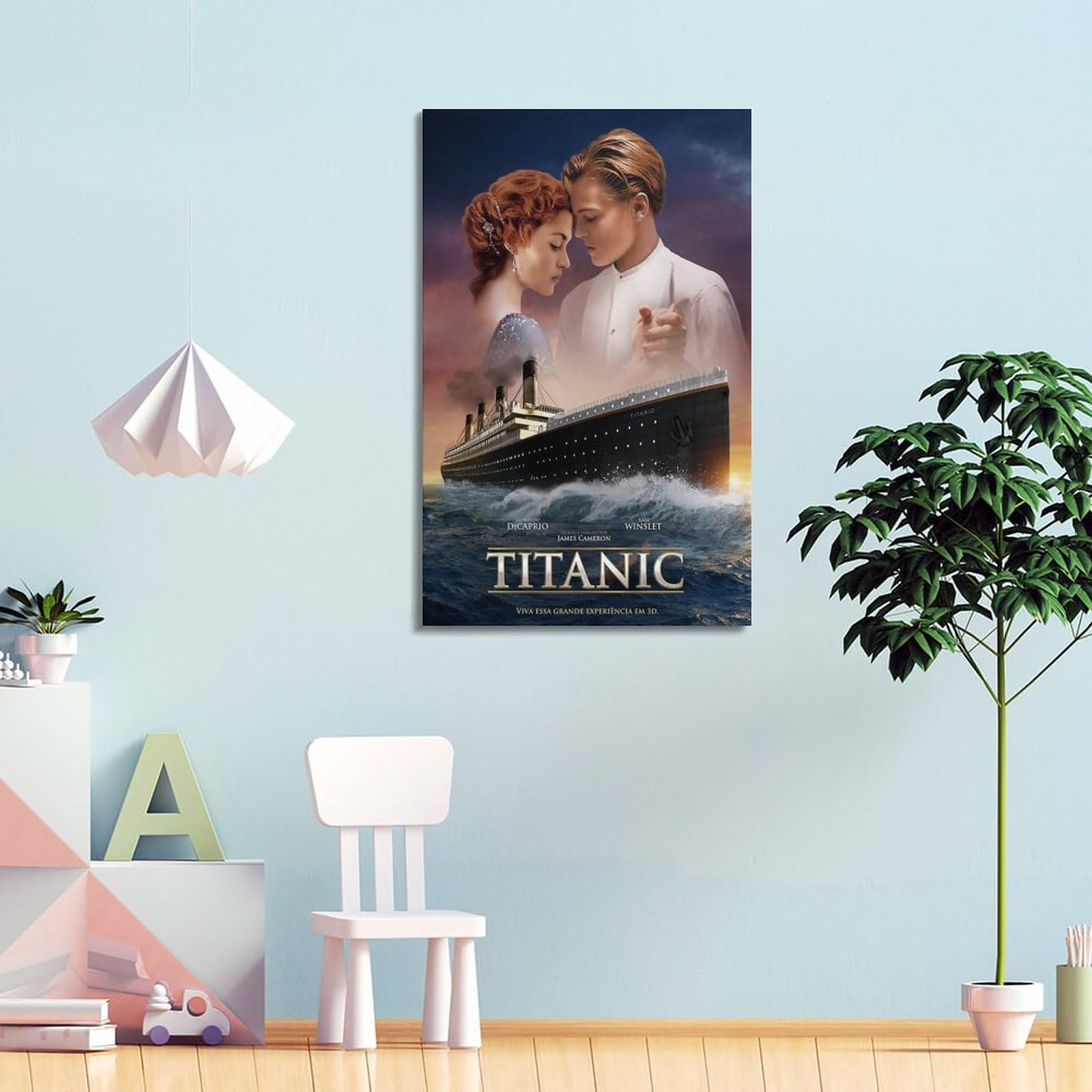 Poster Su Tela Titanic 40x60 Cm, Stampa Film Romantico, Quadro Moderno Per Parete - 3
