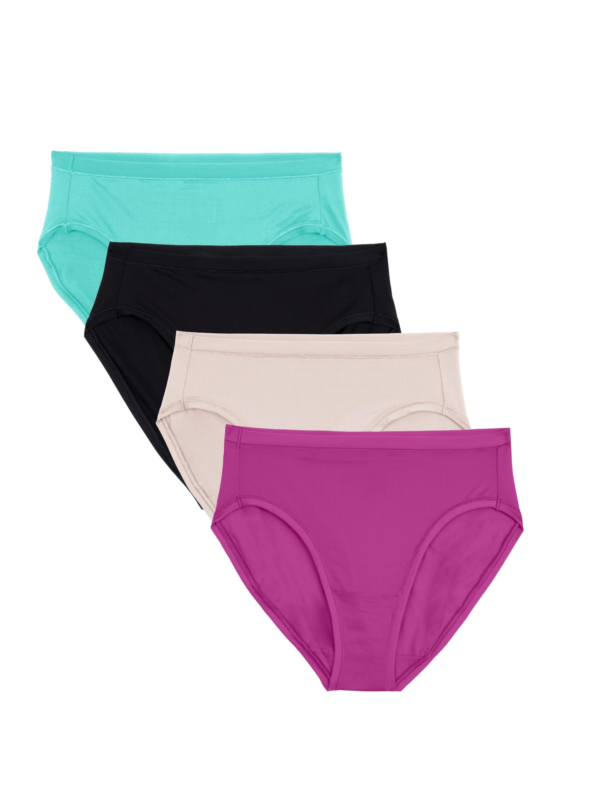 Fruit of The Loom Womens Getaway 4PK Assorted Mesh Bikini