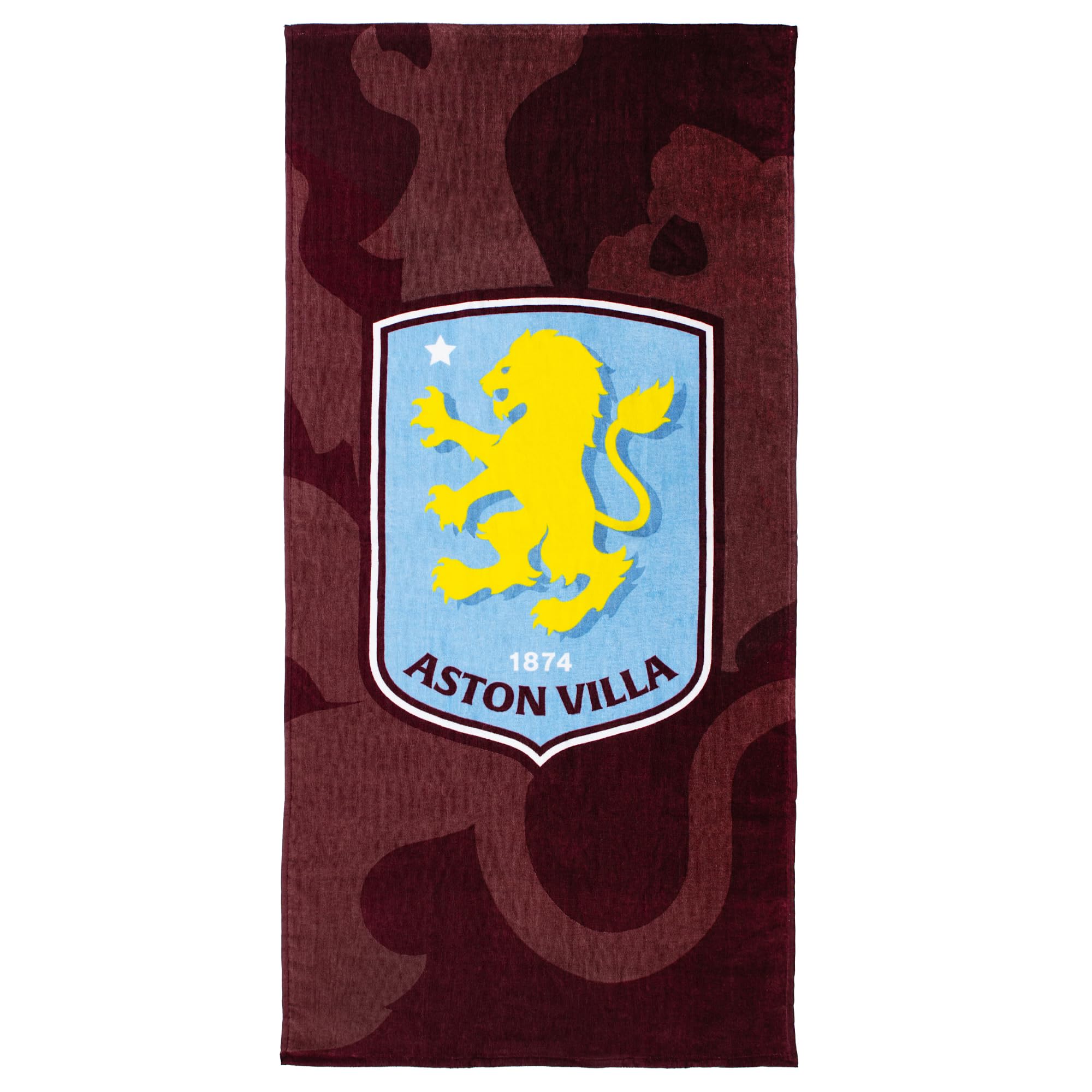 Aston Villa Beach Towel – Official Licensed 100% Cotton – Large 140 x 70 cm (55 x 28 in) – Perfect for Pool