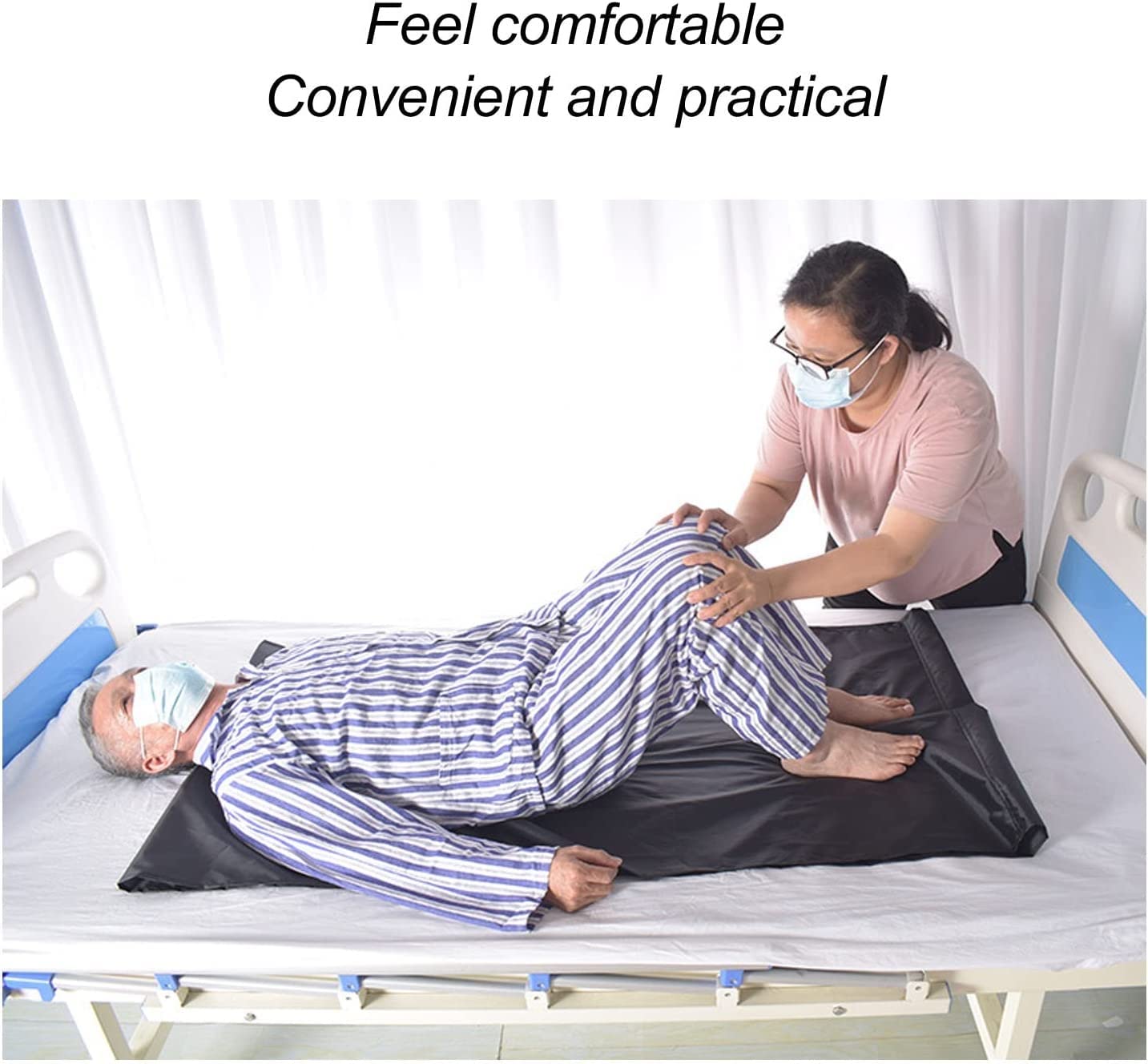 Sábanas deslizantes Planas Reutilizables para Ayudar a trasladar, Girar y reposicionar a Pacientes Ancianos y discapacitados en Camas, hospitales y hogares (Size : A70*68cm)