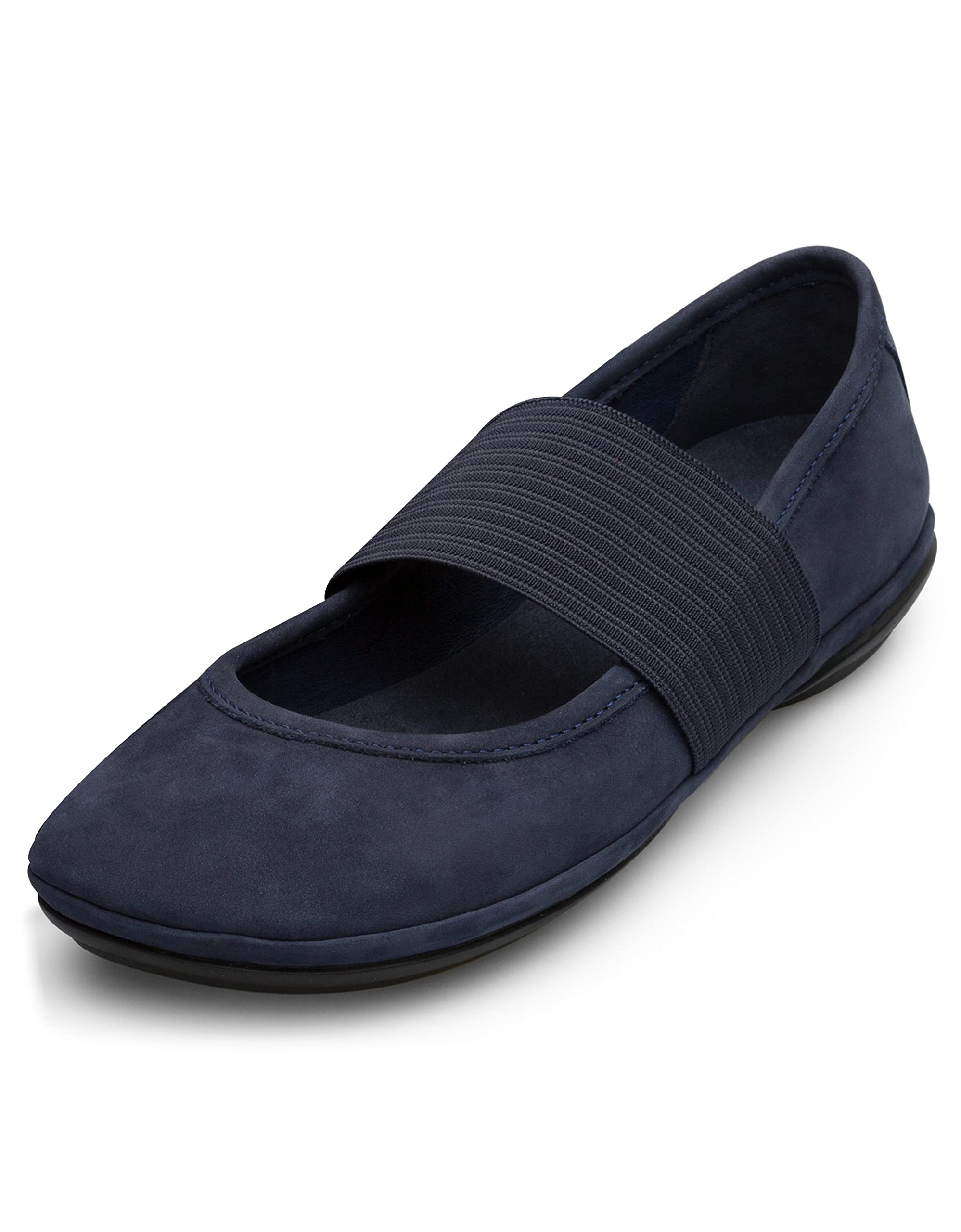 Camper Women's Right Nina Mary Jane Flat, Blue 168, 5 UK