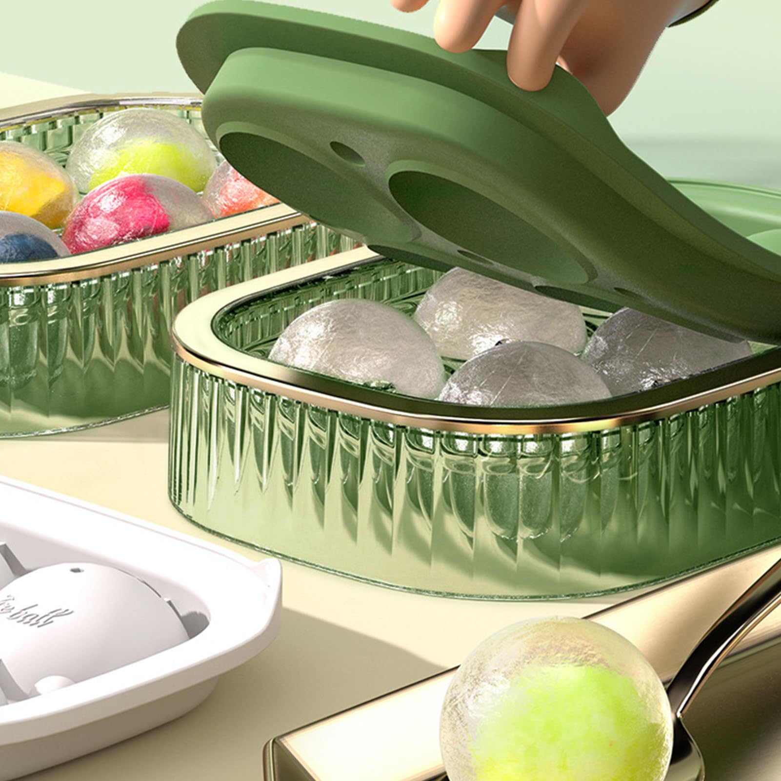 製氷 氷 丸型回転製氷皿 シリコンアイスグリッド アイスボックス Amazon.co.jp: 丸氷 製氷皿 丸い氷を作る製氷器 ウイスキー 氷