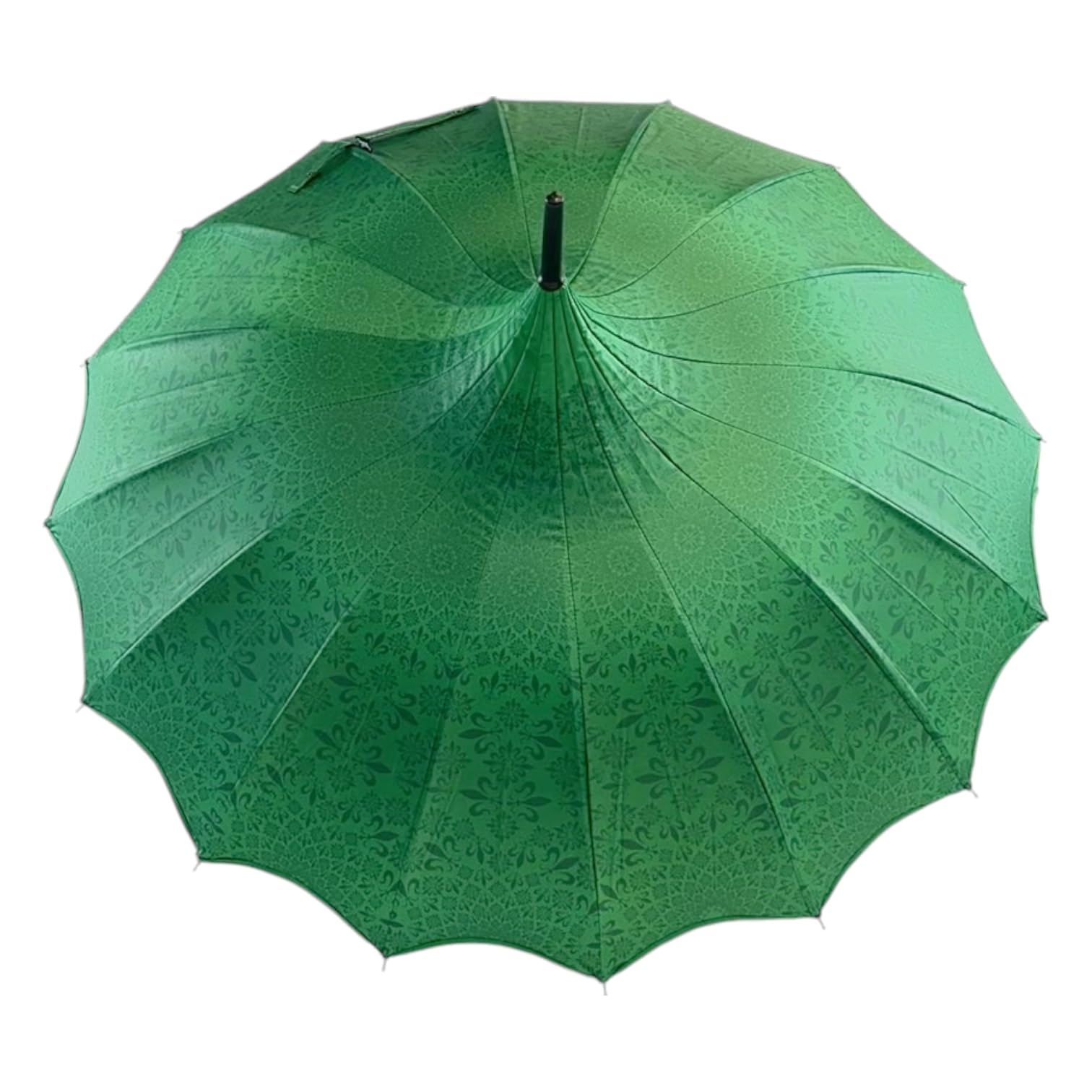 Soake Green Boutique Patterned Pagoda With Scalloped Edge