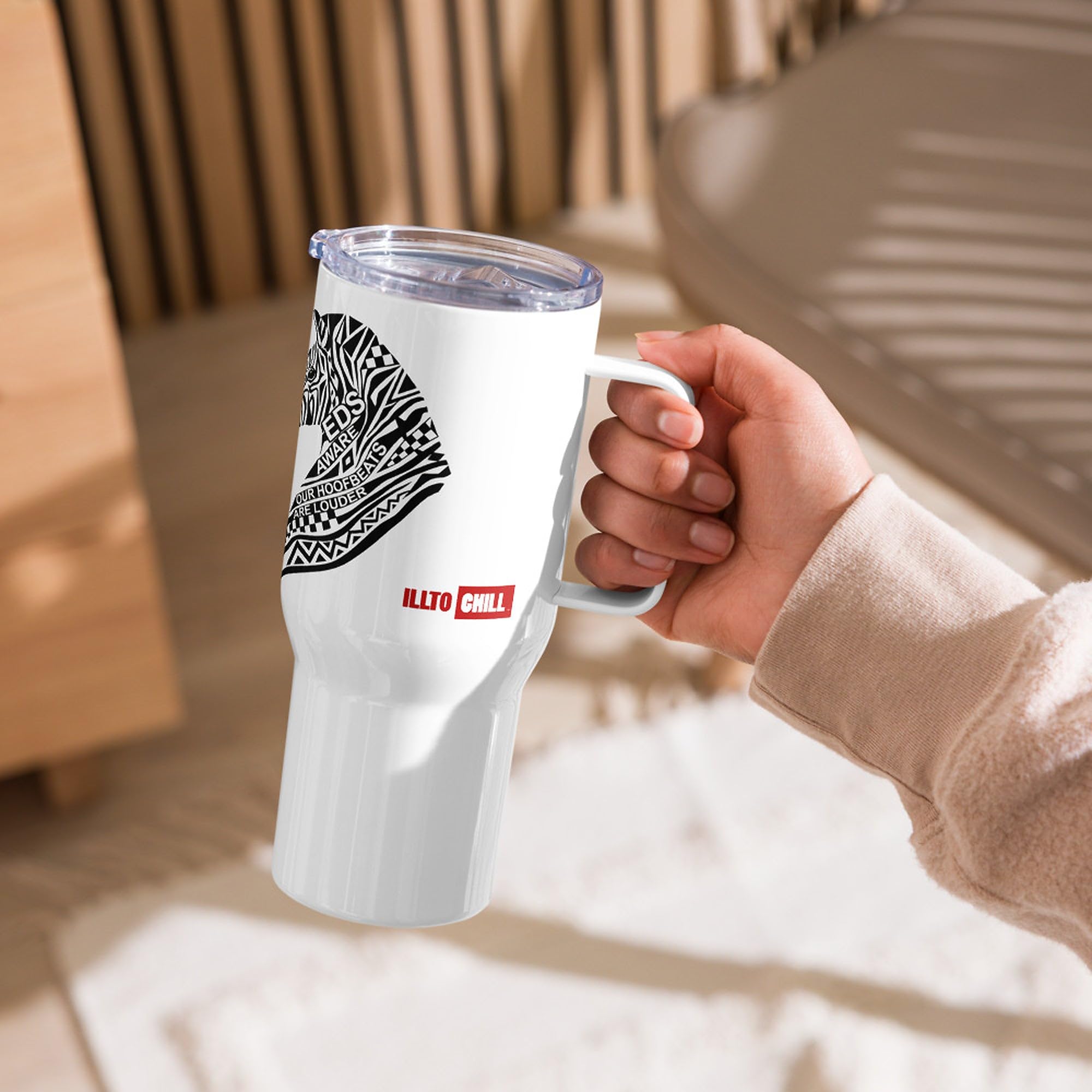 Taza de Viaje Síndrome de Ehlers-Danlos con Asa, Regalo para Adultos EDS