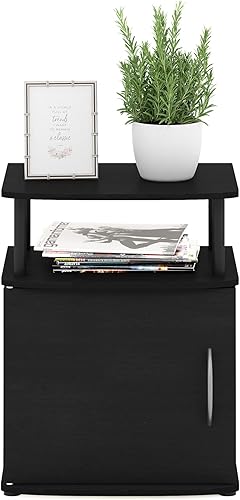 Miniatura 7 de Furinno Jaya - Mesa auxiliar, una, madera negra Negro,Ámbar Pino/Negro,Columbia Nogal/Negro,Roble Francés/Negro,Blanco/Negro,Americano/Cromo,Roble