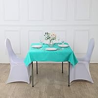 Vista 243 de Rectangle Tablecloth 90x132 inch Washable Polyester Fabric Table Cloth for Wedding Party Dining Banquet Decoration（90x132, Turquoise）
