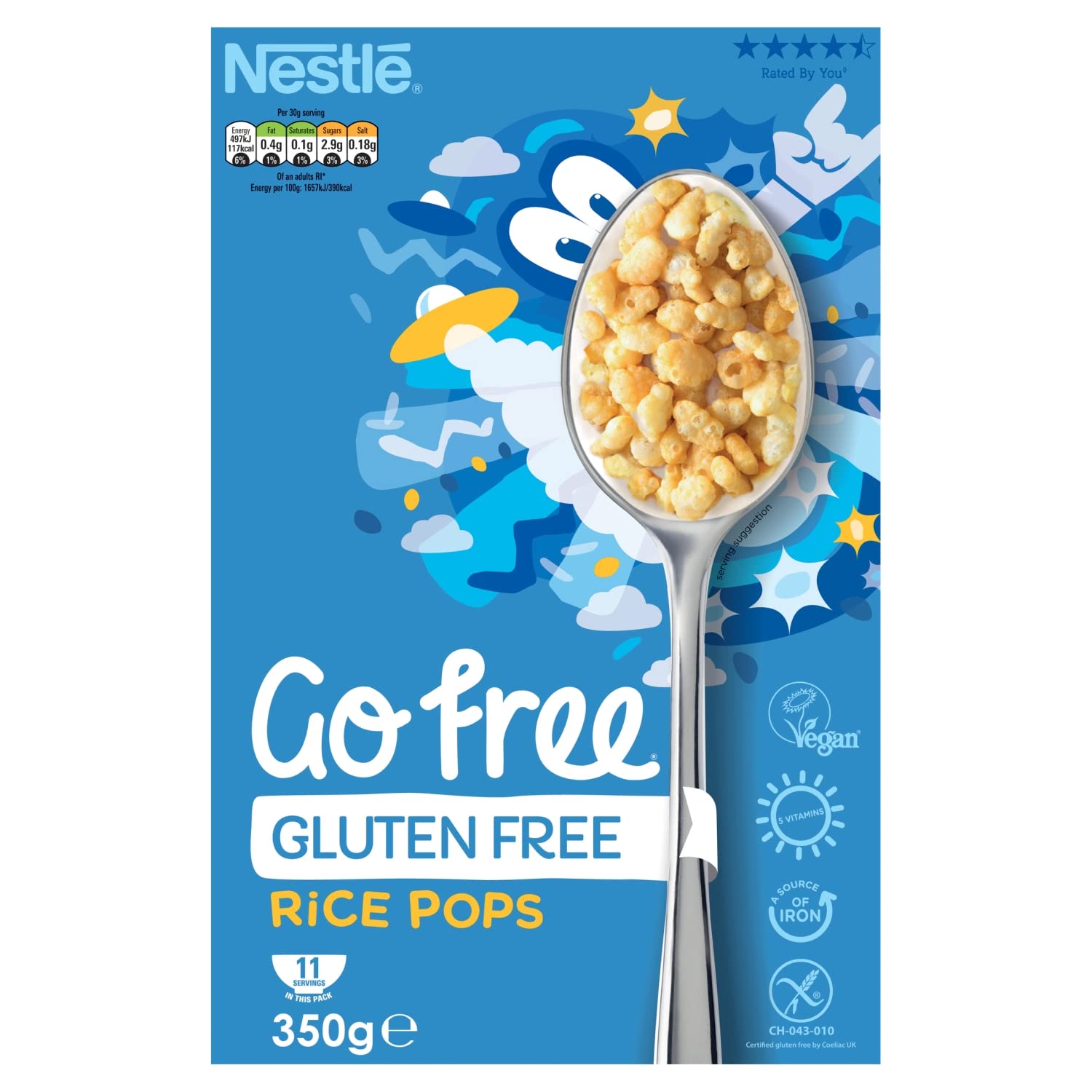 Nestle Gofree Rice Pops 350g