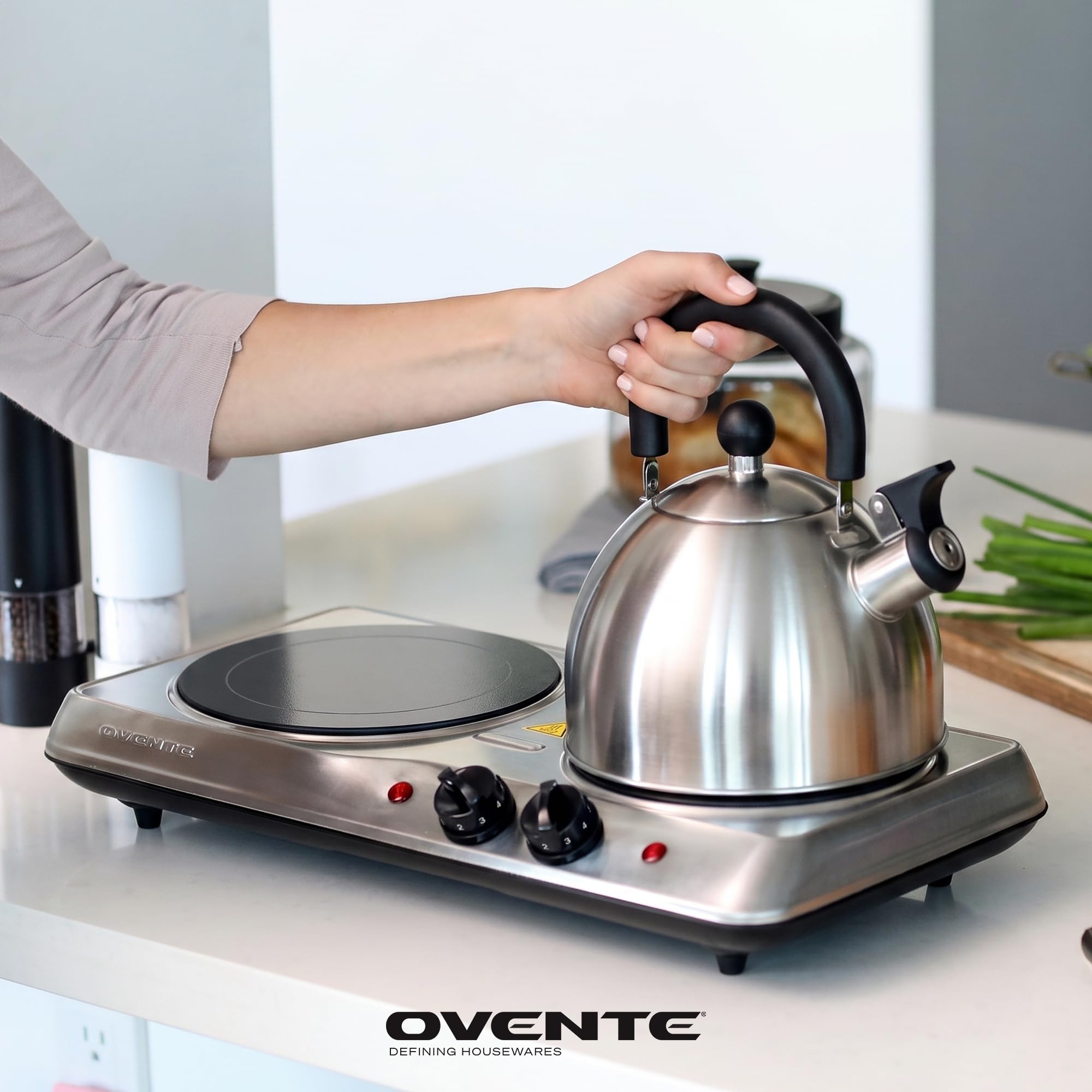 Ovente Countertop Burner - Portable Induction Cooktop -4