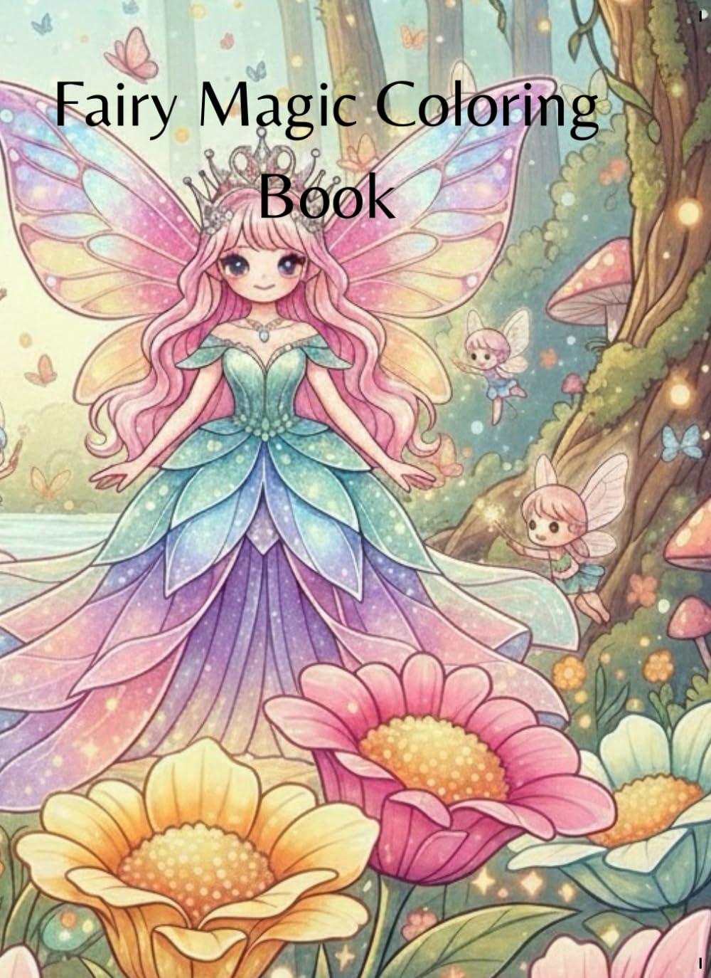 Fairy Magic Coloring Book: 33 Enchanting Fairy Pages to Color – Cute, Forest, Aesthetic & Baby Fairies