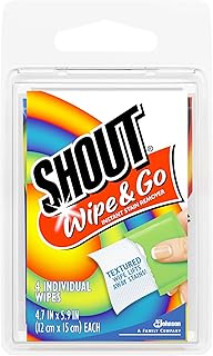 Wipe and Go Instant Stain Remover - Laundry Spot Remover for On-the-Go, 4 Wipes per Pack - 24 Packs (96 Total)