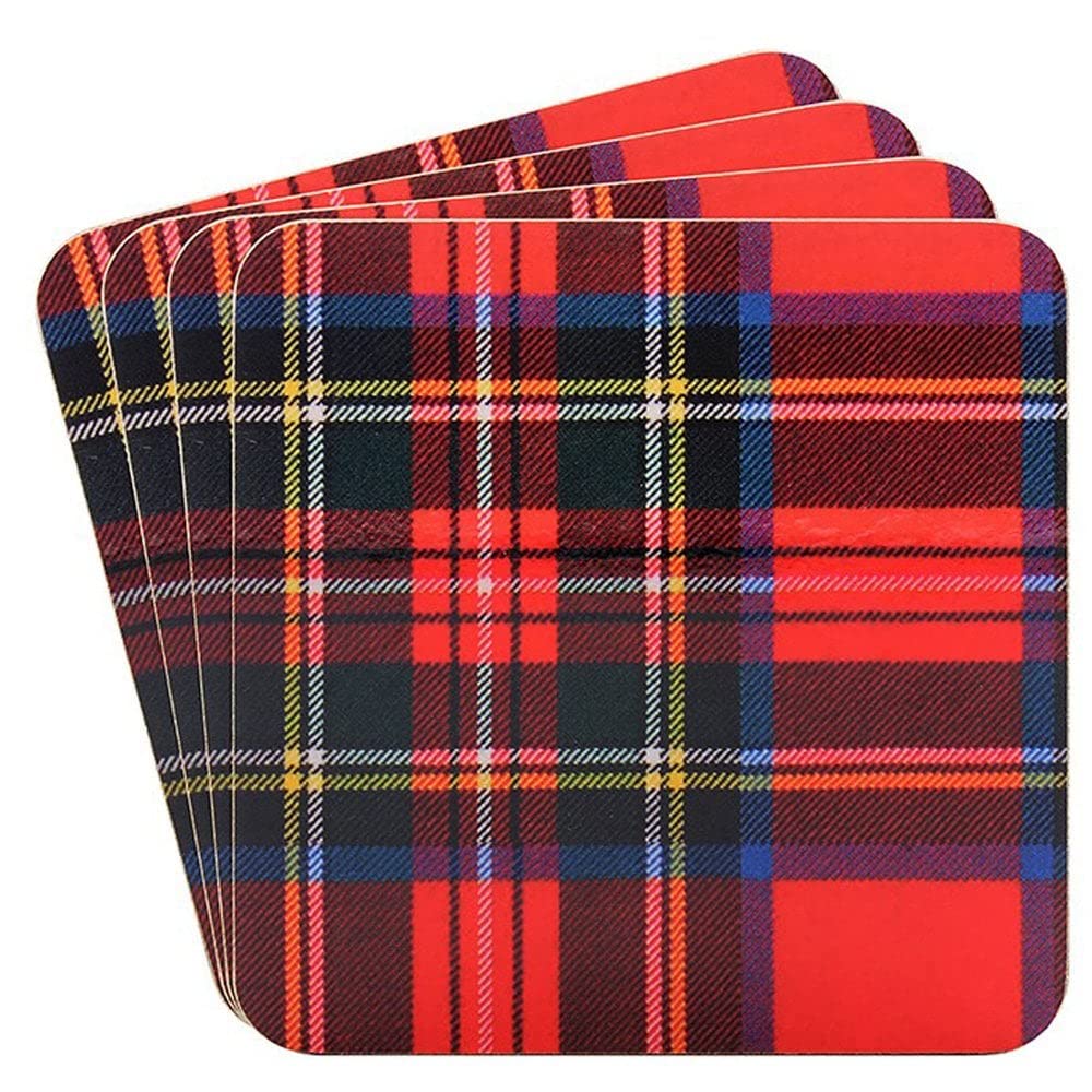 Armona Trading Ltd Tartan Coasters S4 Shudehill Giftware Royal Stewart Tartan Coasters Set Of 4
