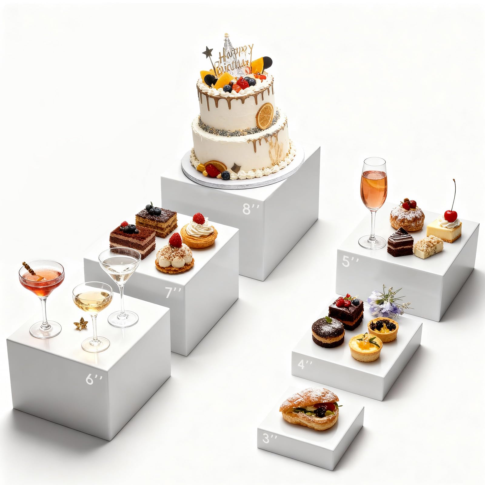 lot 6 présentoirs buffet apéritif