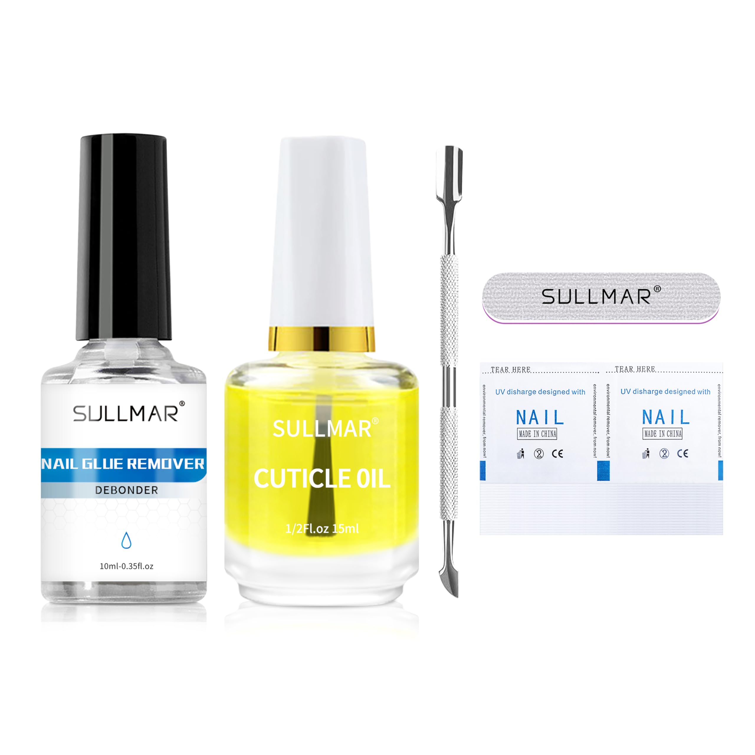 Press On Nail Glue Remover Debond For False Nail Tisp & Rhinestones Glue Remover Dissolve Glue & Nail Cuticle Oil Care Set Nail Debonder 20ml