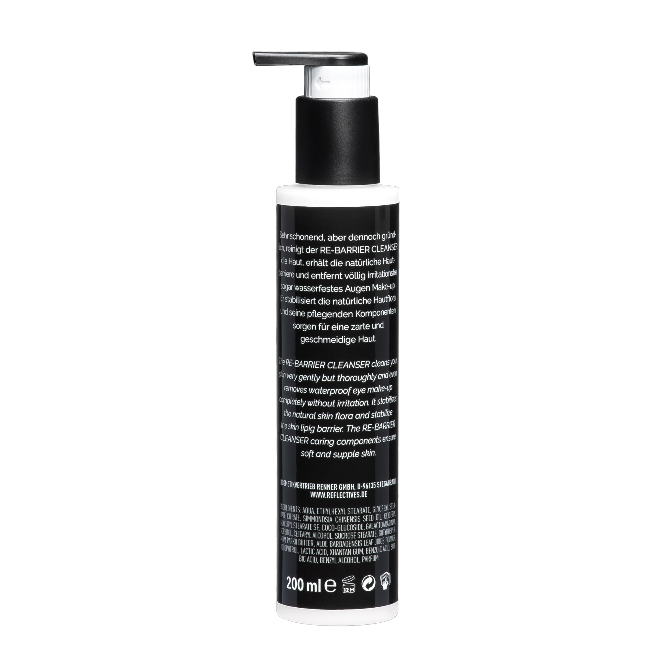 REFLECTIVES® RE-BARRIER Cleanser Reinigungsmilch & Make-up Entferner (200 ml)