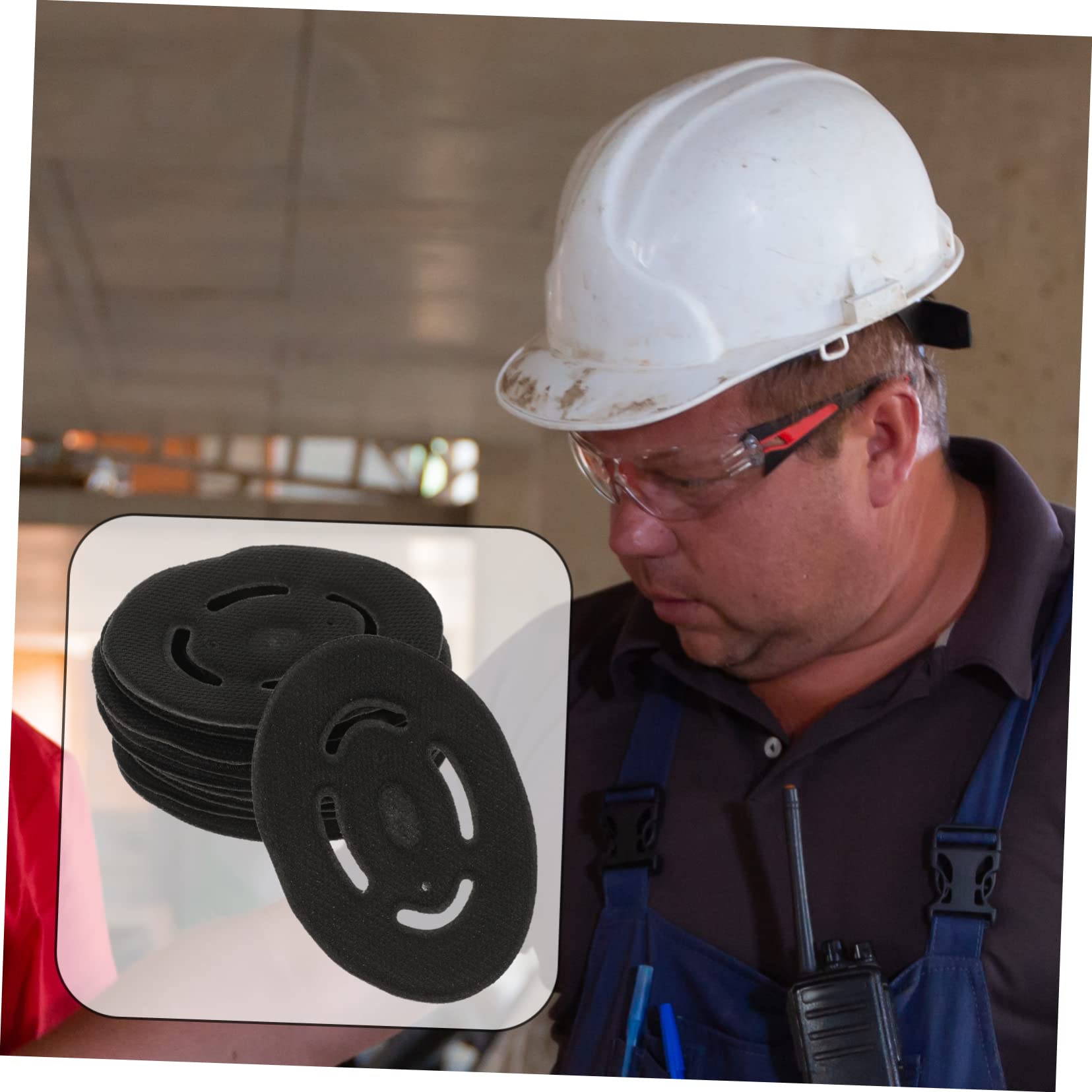 50piezas Forros Para Casco De Seguridad Accesorios De Casco Duro Forros Absorbentes De Sudor Para Trabajos Al Aire Compatibles La Mayoría