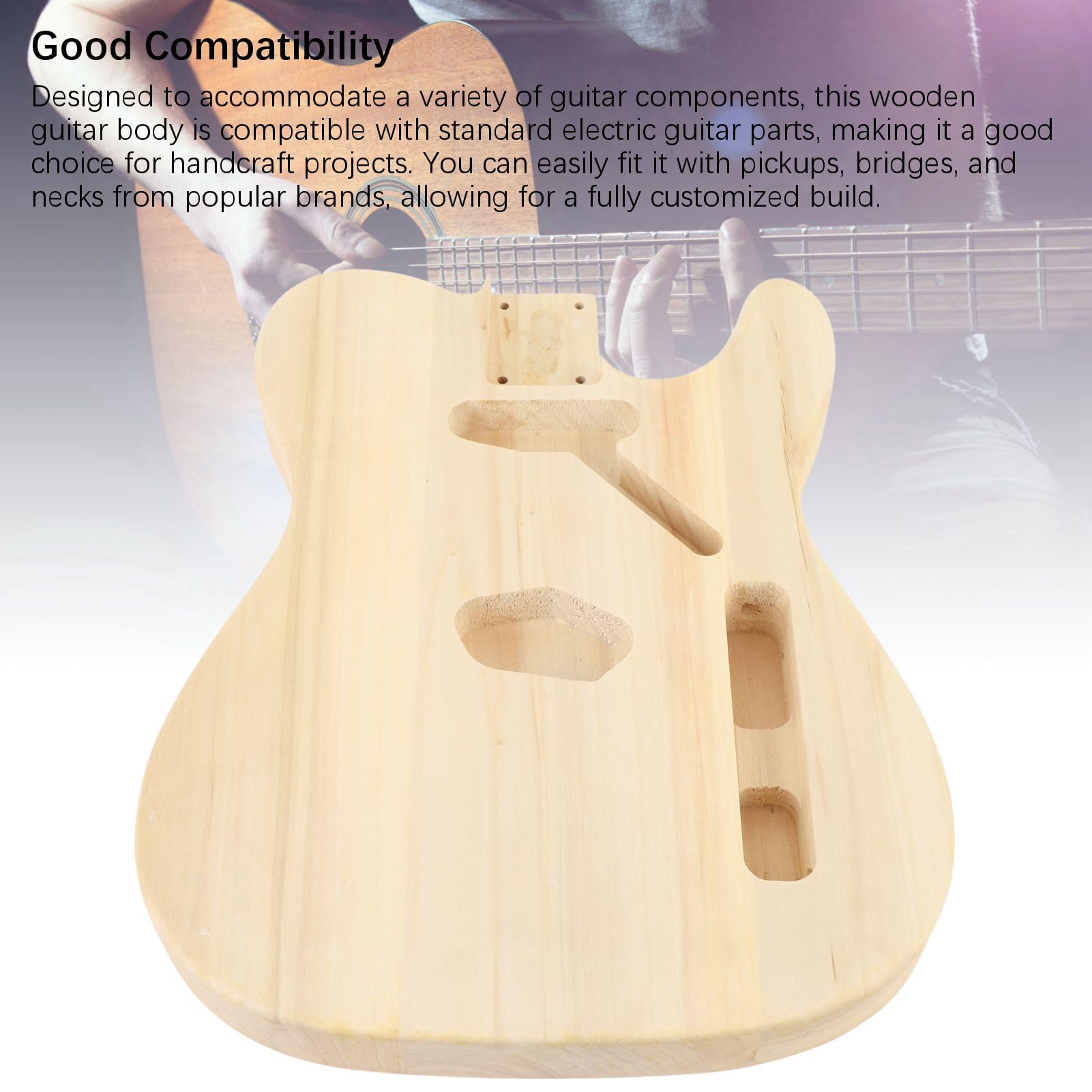 CHITARTA CORPO NACOLO NOCOLO Pickup singolo foro singolo Guitarr Codice di chitarra per chitarre parti di sostituzione per chitarre a mano