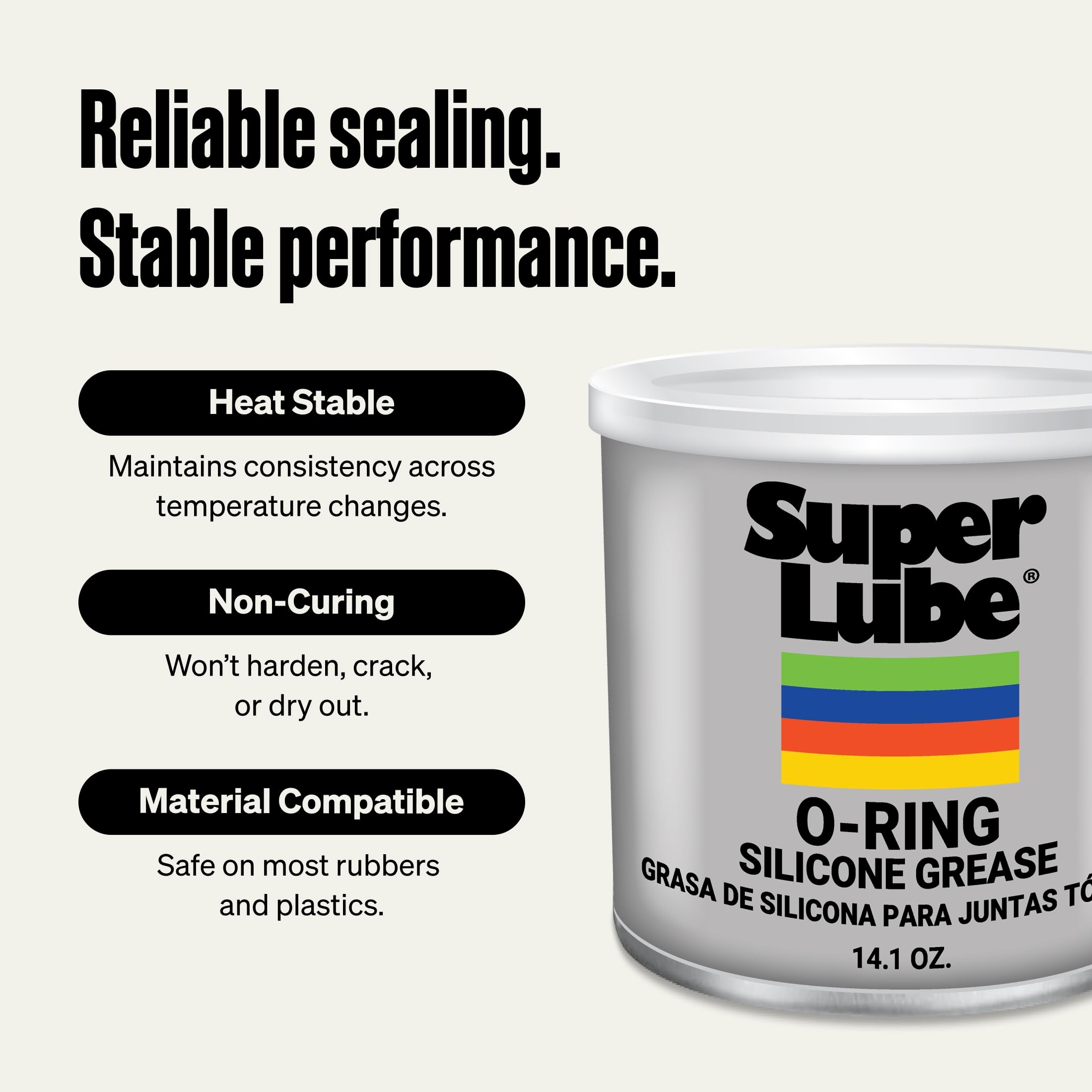 Super Lube O-Ring Silicone Grease - Waterproof & Heat Resistant -6 Super Lube O-Ring Silicone Grease - Waterproof & Heat Resistant -6