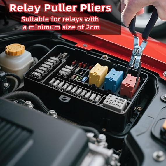 Electrical Disconnect Pliers, 7 pcs Electrical Disconnect Pliers for Cars, Connector Removal Tool for Push Tab Style Plugs